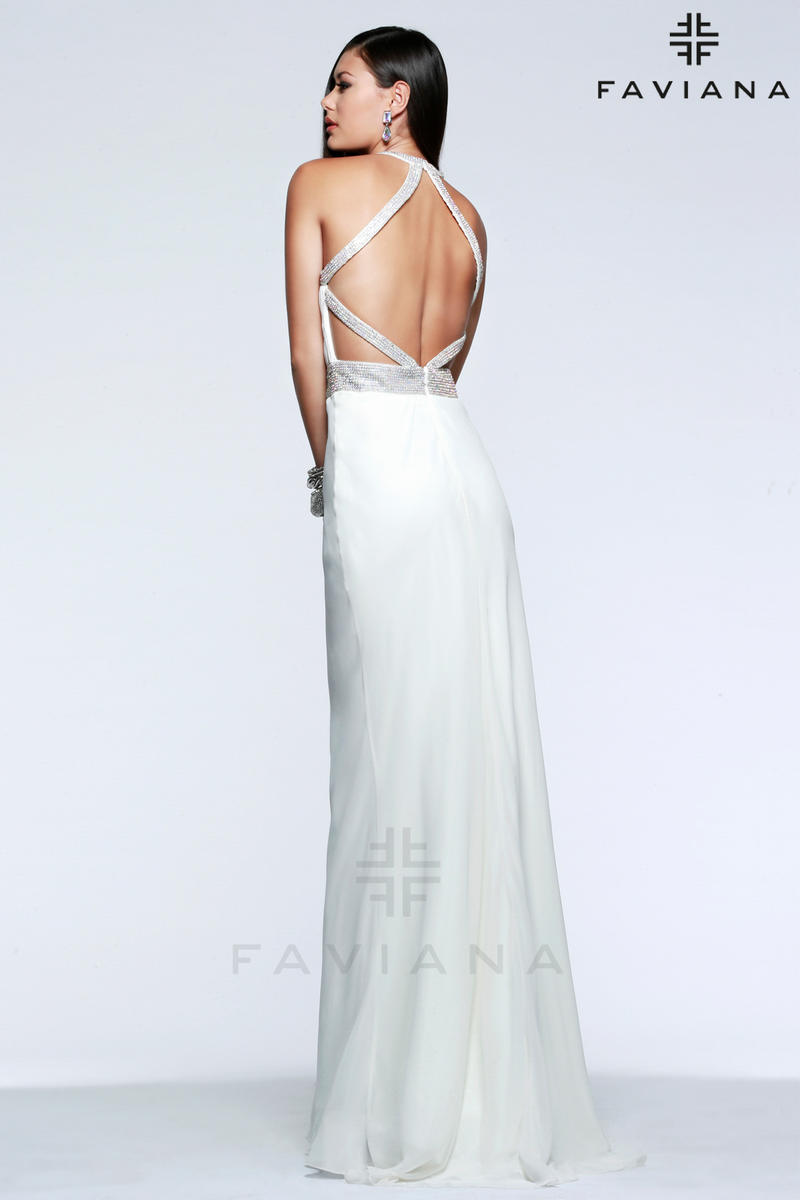 Faviana 4157 (Only Size 4 Ivory FINAL SALE)