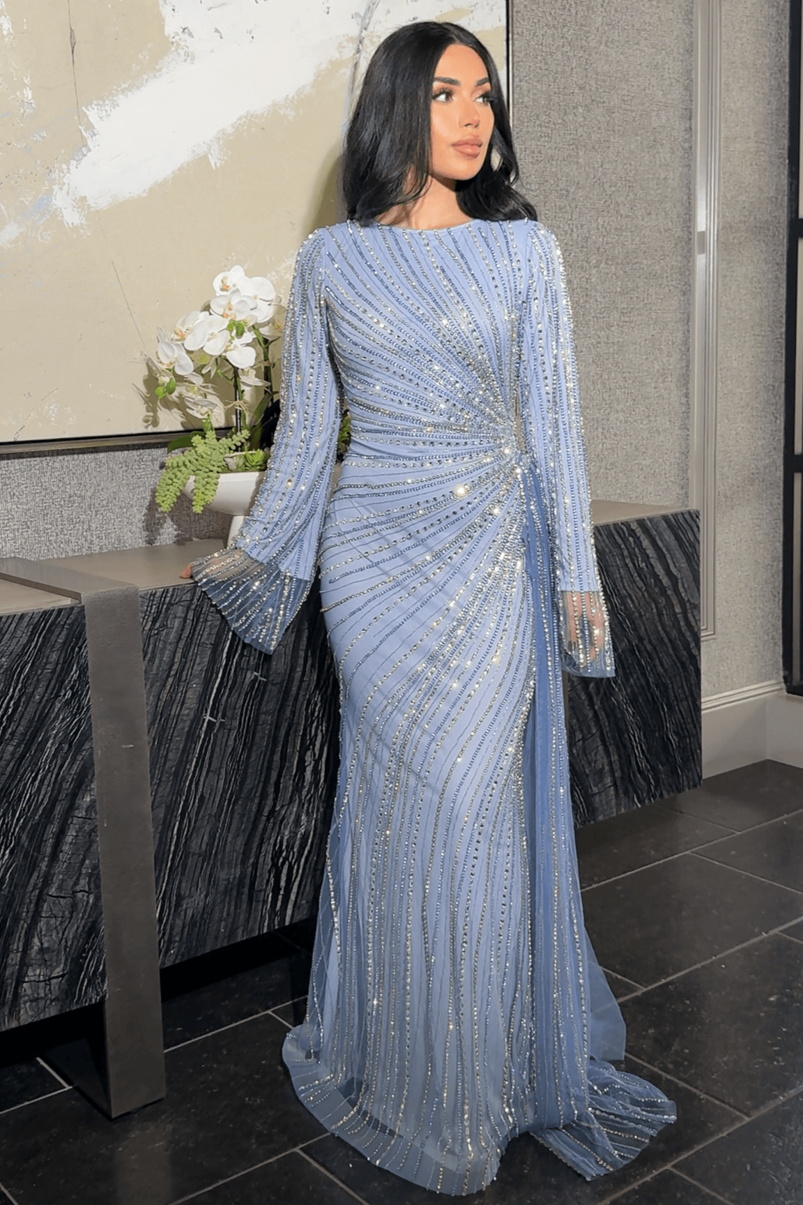 Iyza Belaar Abira Prom Dress - Light Blue | NewYorkDress Iyza Belaar Abira Prom Dress - Light Blue | NewYorkDress