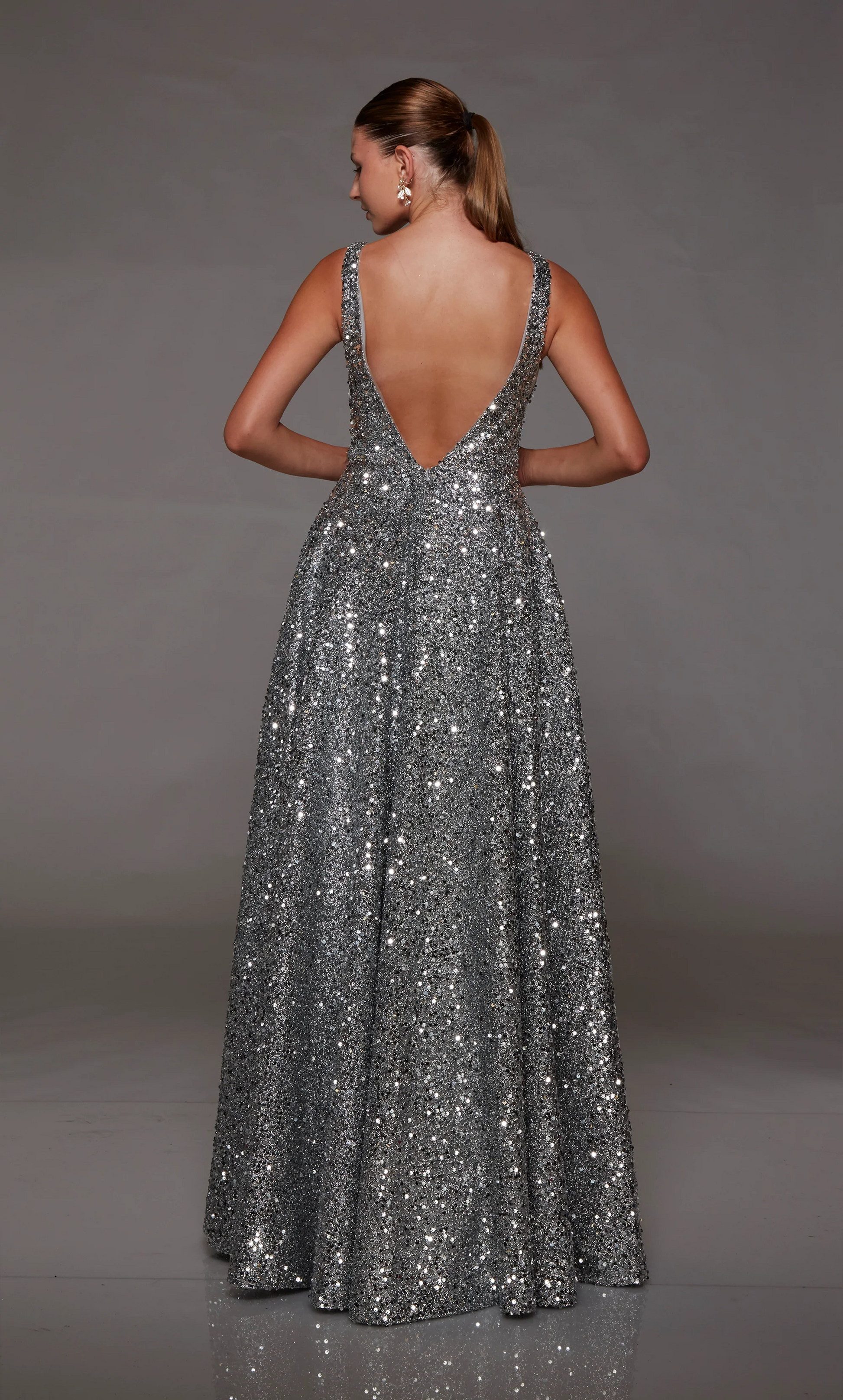 Alyce-1793-Plunging-Neckline-V-Shaped-Back-Front-Slit-Sequins-A-Line-Dripping-Diamonds-Evening-Dress-B-Chic-Fashions-Prom-Dress