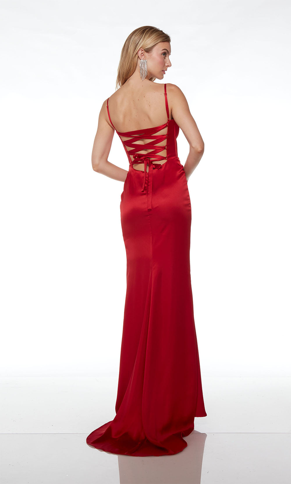 Shop Alyce 61485 Plunging Neckline Lace up Back Corset Satin Straight Evening Dress B Chic Fashions Shop Alyce 61485 Plunging Neckline Lace up Back Corset Satin Straight Evening Dress B Chic Fashions