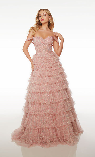 Alyce-61527-Off-The-Shoulder-Neckline-Closed-Back-Corset-Lace-Sequins-Ball-Gown-Cameo-Pink-Evening-Dress-B-Chic-Fashions-Prom-Dress