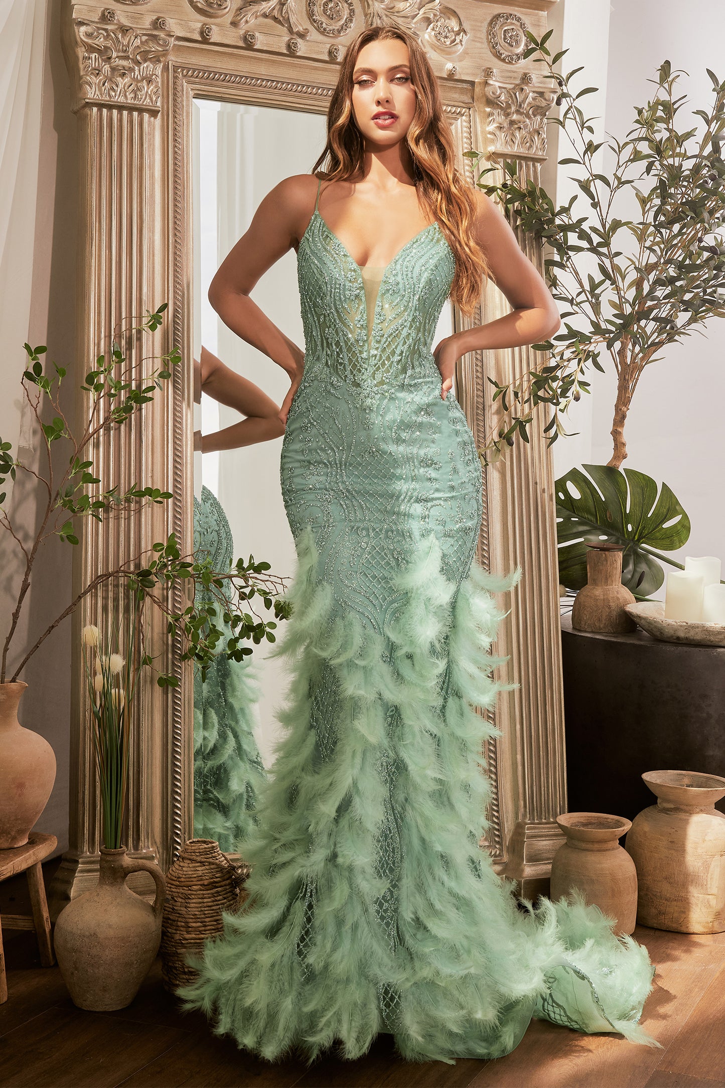 Cinderella Divine CC1608 B Chic Fashions Long Dress Evening Gowns