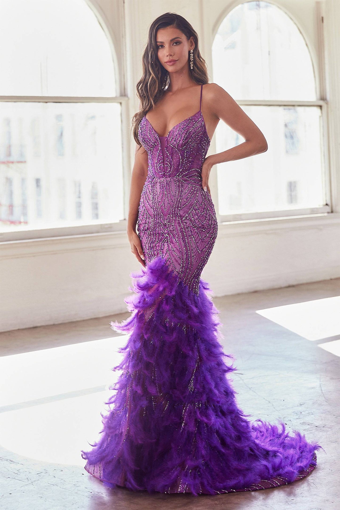 Cinderella Divine CC2308 B Chic Fashions Long Dress Evening Gowns