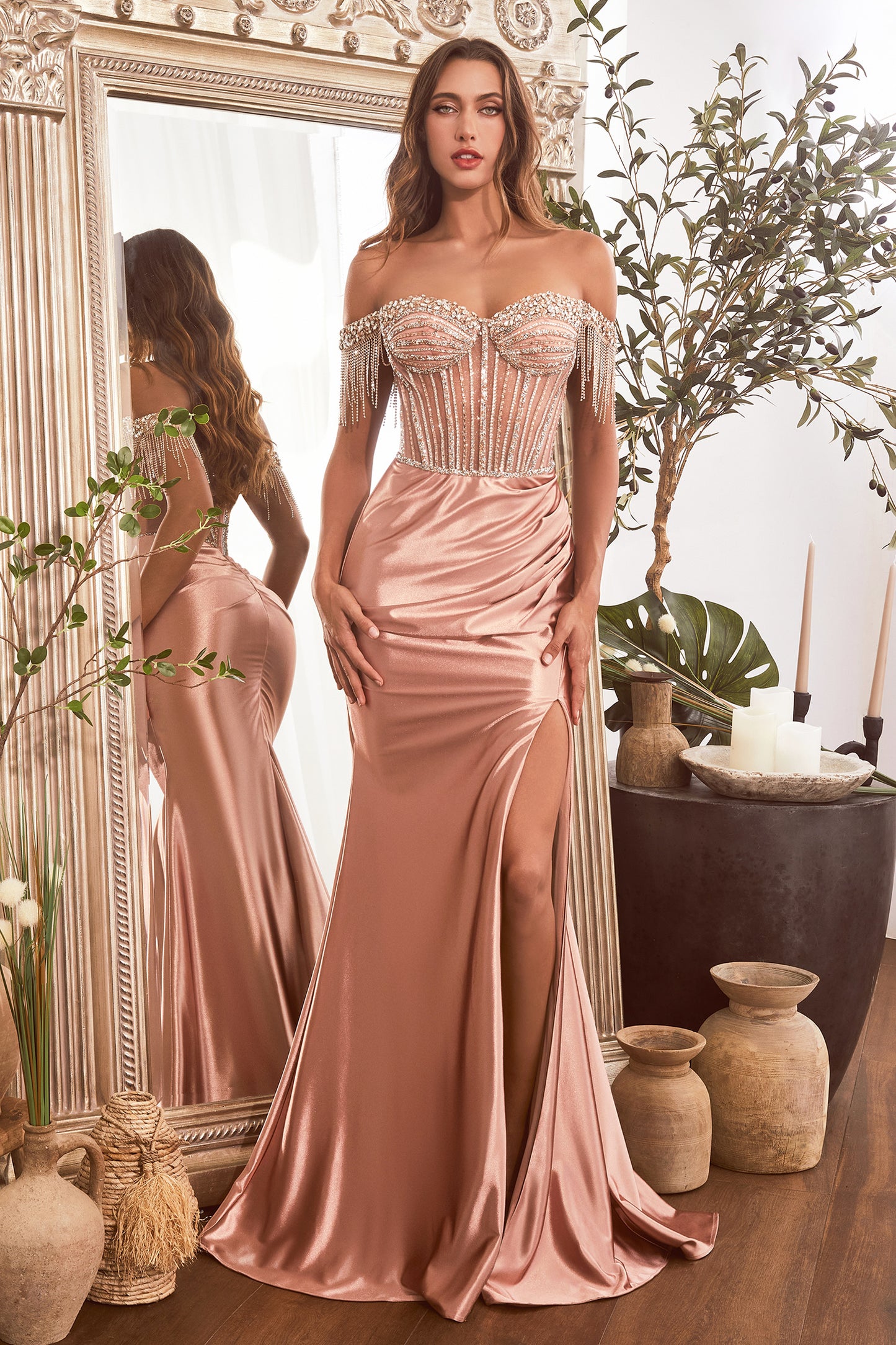Cinderella Divine CD821 B Chic Fashions Long Dress Evening Gowns
