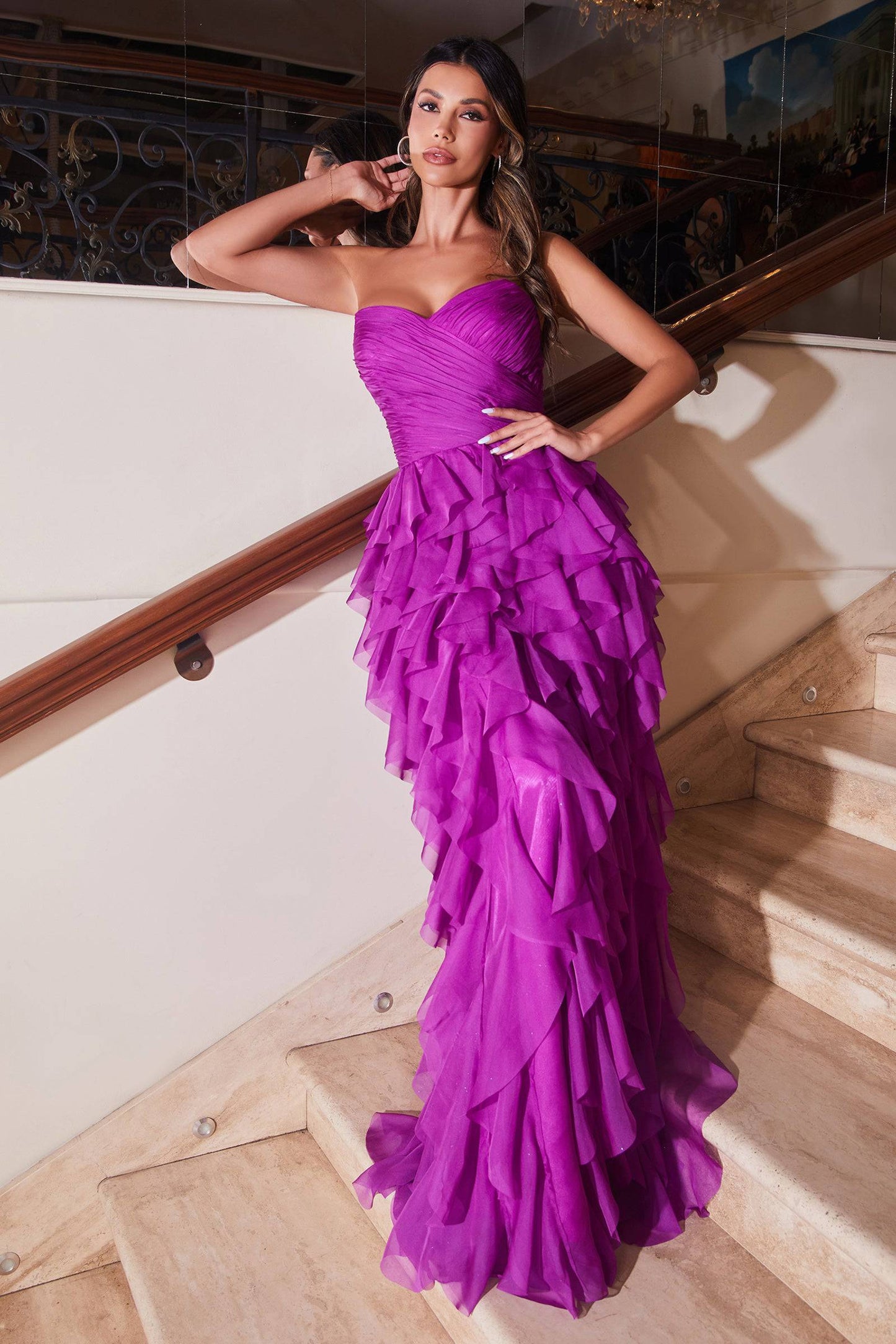 Cinderella Divine CZ0027 B Chic Fashions Long Dress Evening Gowns