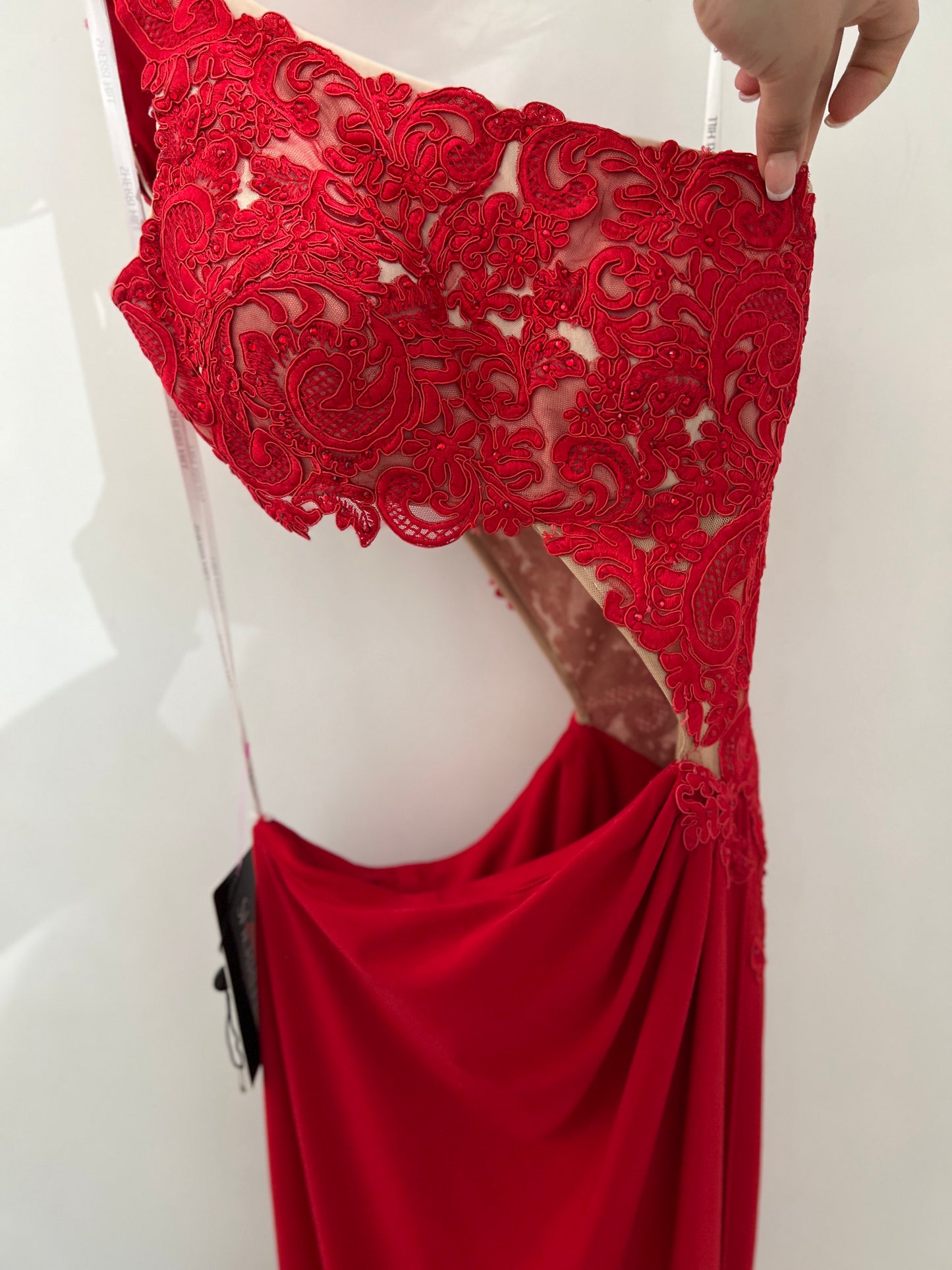 Sherri Hill 21252 (Only Size 4 Red/NUDE FINAL SALE)