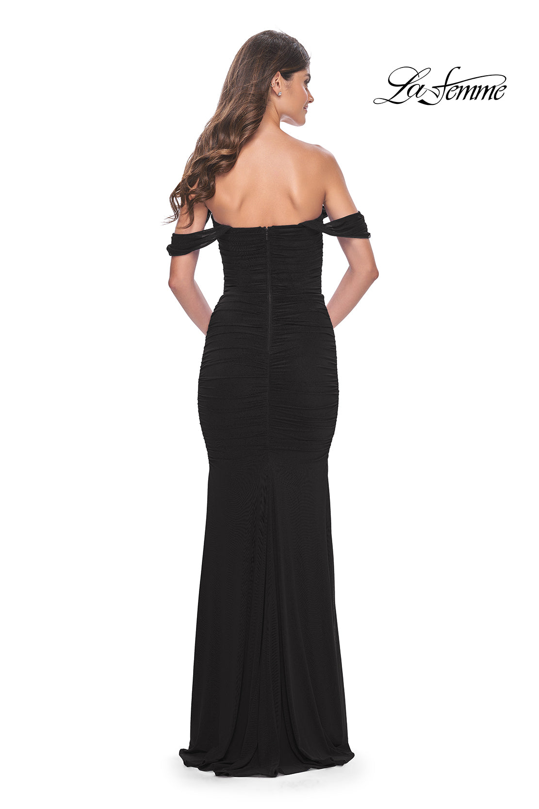 La-Femme-31914-Sweetheart-Neckline-Zipper-Back-Corset-Net-Jersey-Fitted-Black-Evening-Dress-B-Chic-Fashions-Prom-Dress