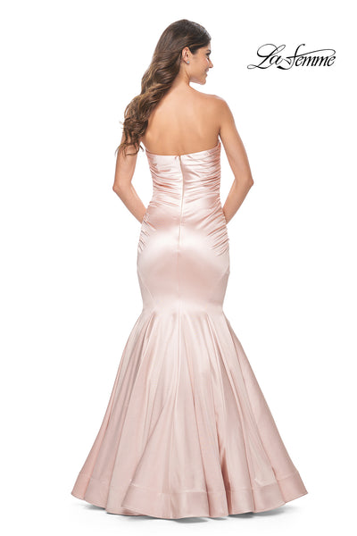 La-Femme-31980-Strapless-Neckline-Zipper-Back-Plain-Liquid-Jersey-Mermaid-Fitted-Champagne-Evening-Dress-B-Chic-Fashions-Prom-Dress