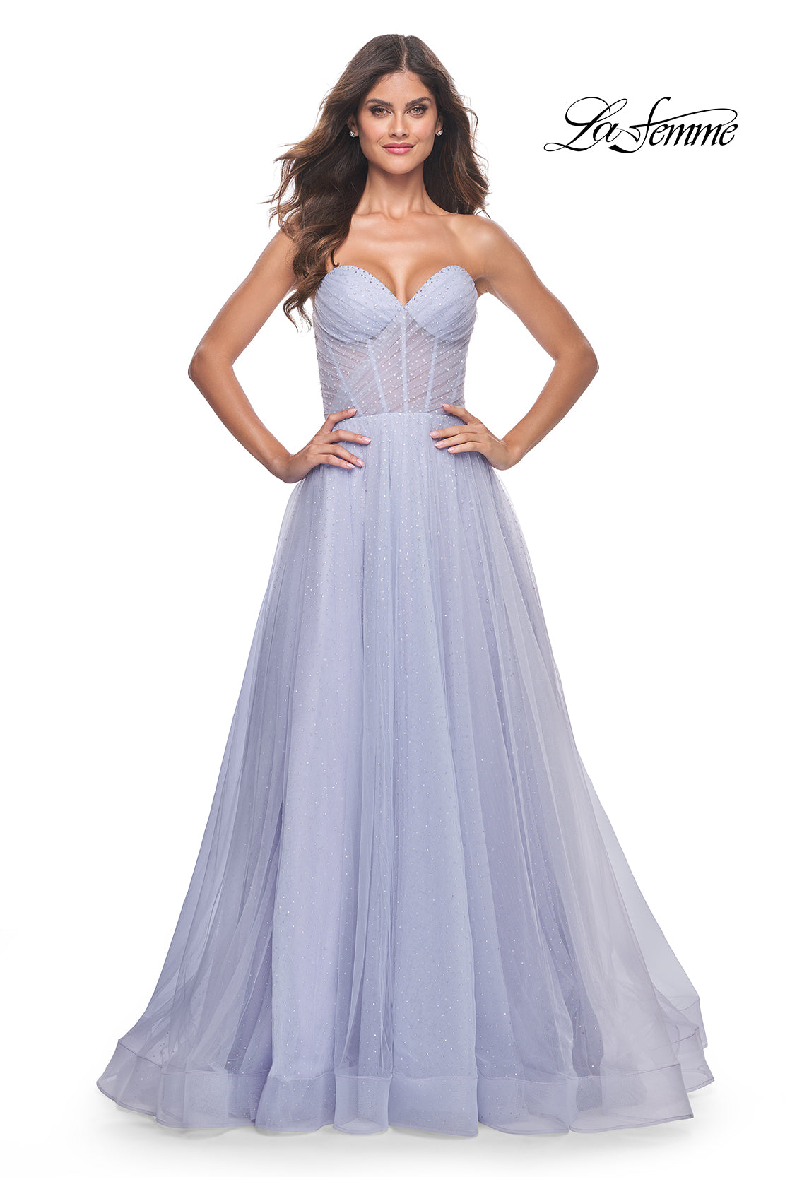 La-Femme-31997-Sweetheart-Neckline-Zipper-Back-High-Slit-Hot-Stone-Tulle-A-Line-Light-Periwinkle-Evening-Dress-B-Chic-Fashions-Prom-Dress