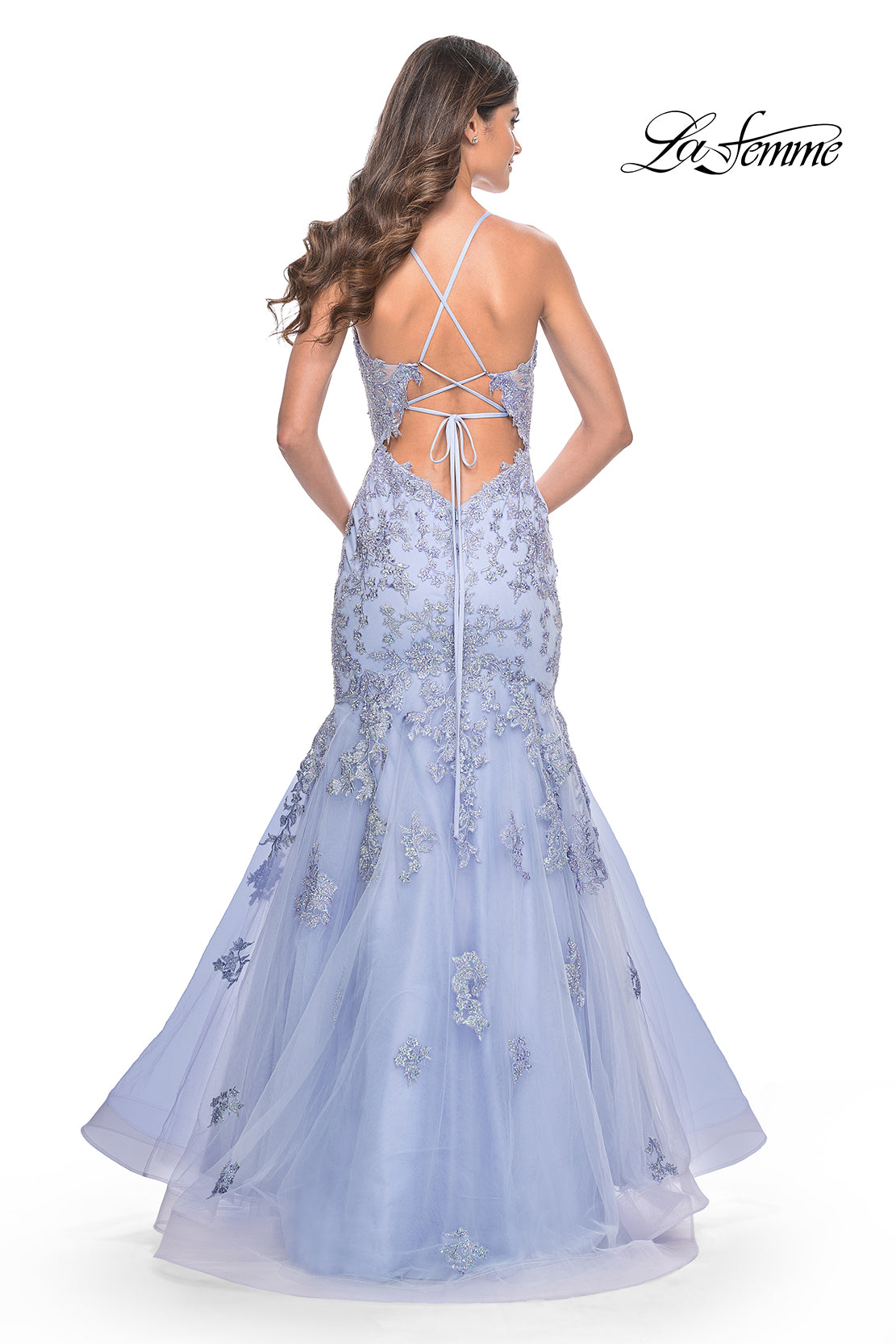 La-Femme-32004-Sweetheart-Neckline-Criss-Cross-Back-Lace-Tulle-Mermaid-Lilac-Mist-Evening-Dress-B-Chic-Fashions-Prom-Dress