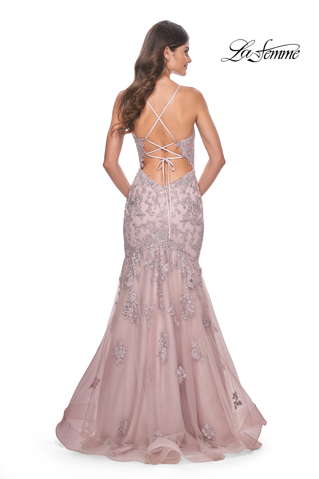 La-Femme-32004-Sweetheart-Neckline-Criss-Cross-Back-Lace-Tulle-Mermaid-Mauve-Evening-Dress-B-Chic-Fashions-Prom-Dress
