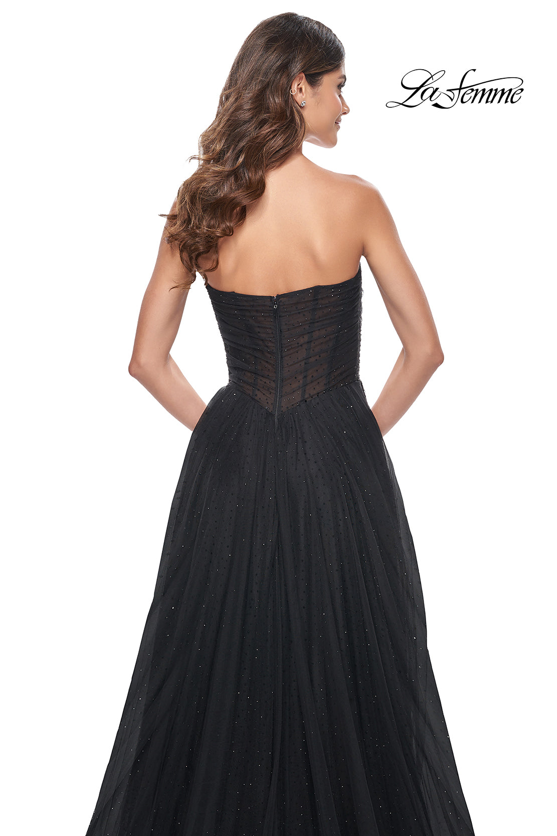 La-Femme-32029-Square-Neckline-Zipper-Back-Corset-Hot-Stone-Tulle-A-Line-Black-Evening-Dress-B-Chic-Fashions-Prom-Dress