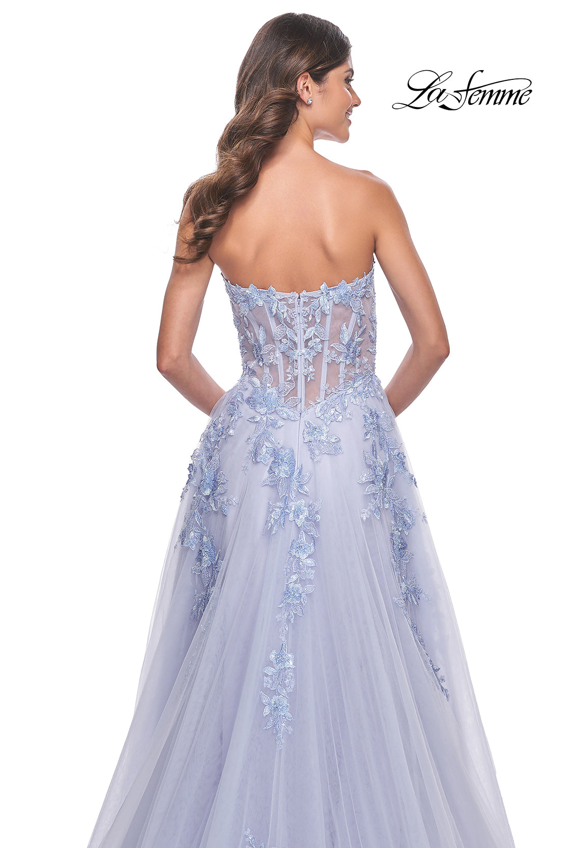 La-Femme-32082-Sweetheart-Neckline-Zipper-Back-High-Slit-Lace-Tulle-A-Line-Light-Periwinkle-Evening-Dress-B-Chic-Fashions-Prom-Dress