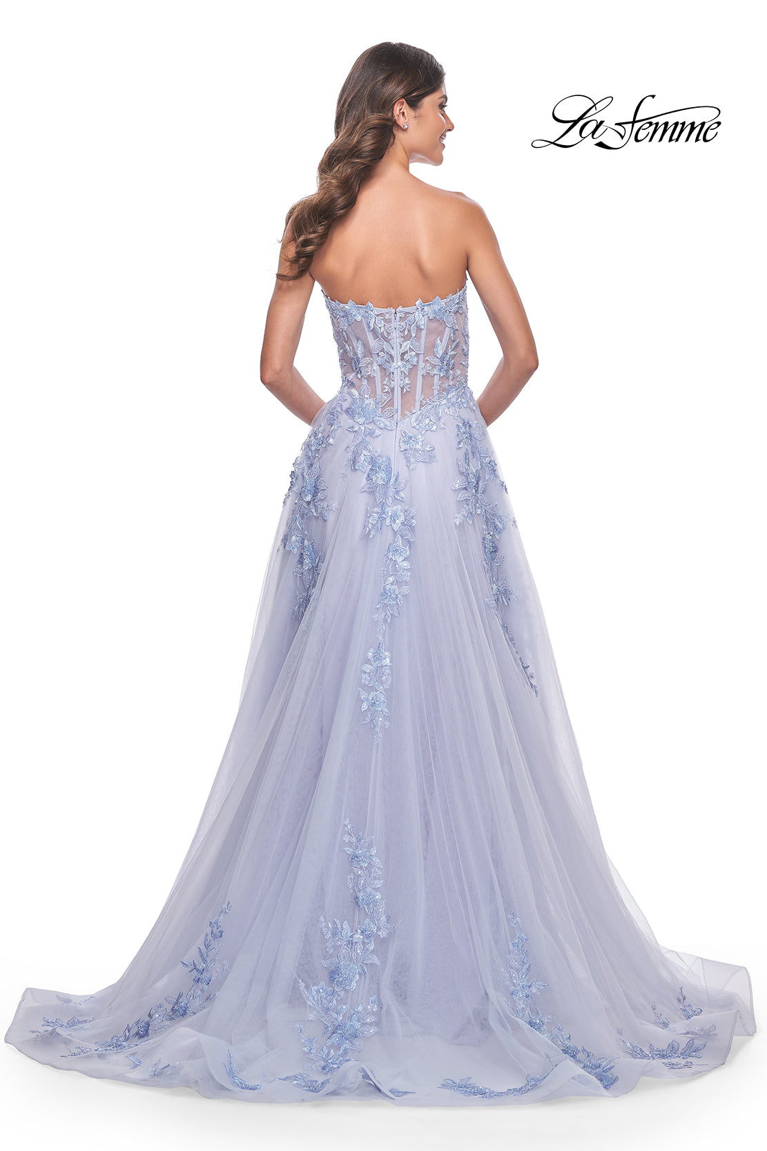 La-Femme-32082-Sweetheart-Neckline-Zipper-Back-High-Slit-Lace-Tulle-A-Line-Light-Periwinkle-Evening-Dress-B-Chic-Fashions-Prom-Dress