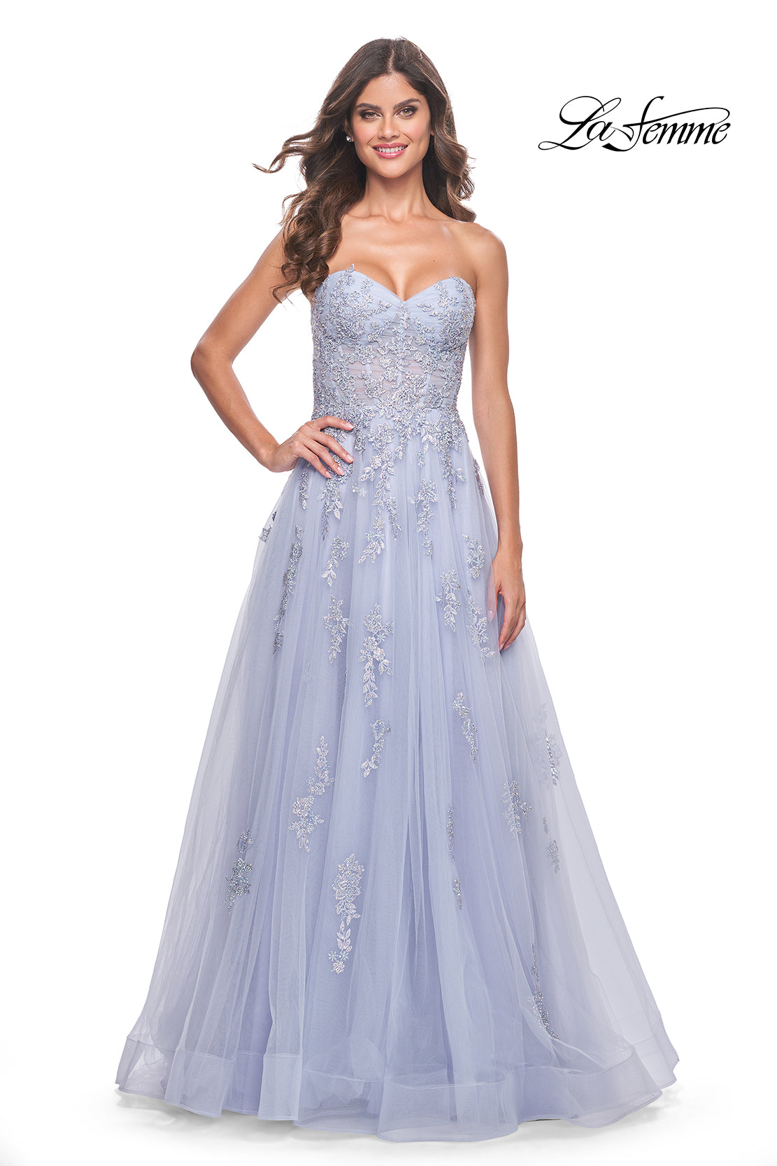 La-Femme-32084-Sweetheart-Neckline-Lace-up-Back-High-Slit-Lace-Tulle-A-Line-Light-Periwinkle-Evening-Dress-B-Chic-Fashions-Prom-Dress