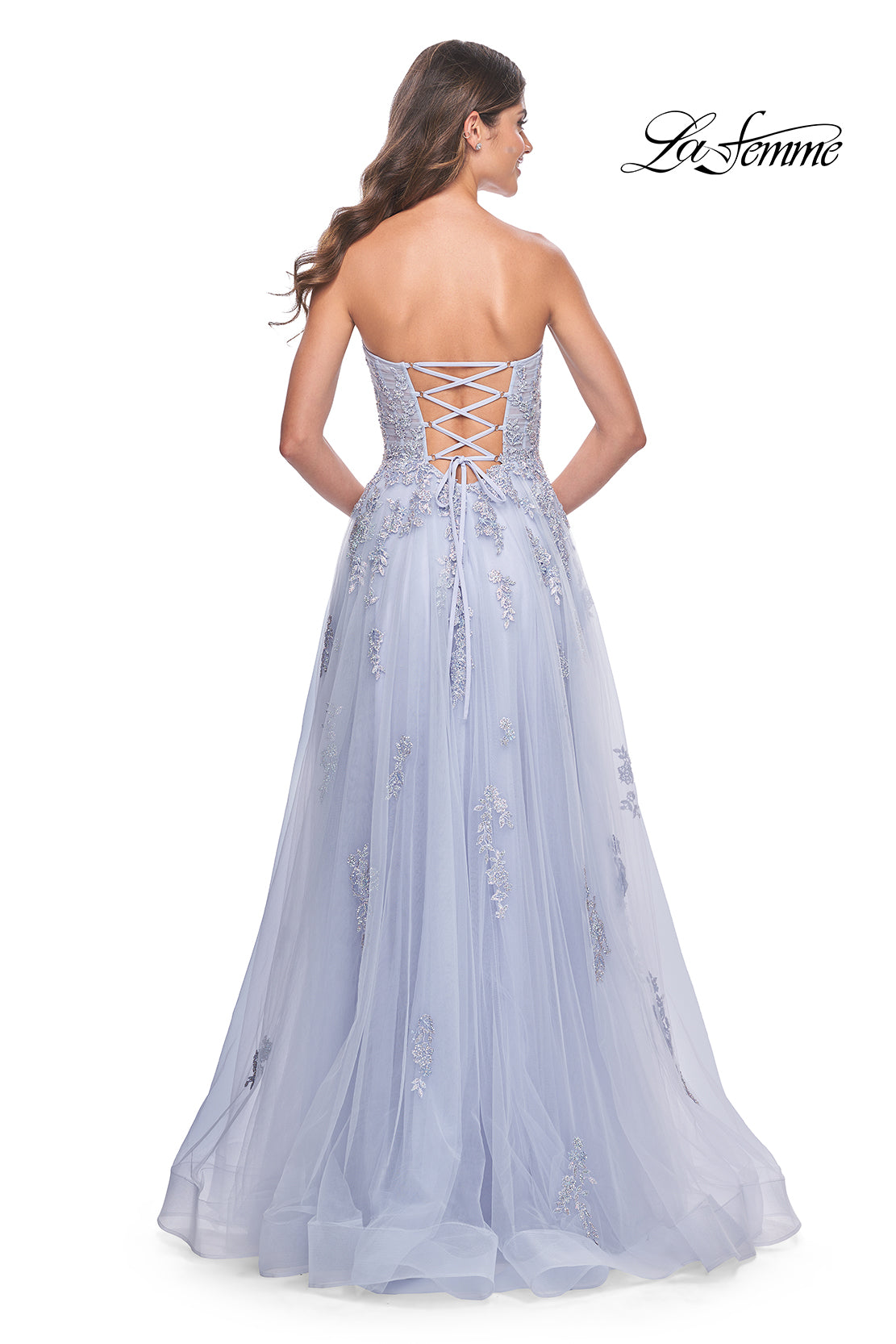 La-Femme-32084-Sweetheart-Neckline-Lace-up-Back-High-Slit-Lace-Tulle-A-Line-Light-Periwinkle-Evening-Dress-B-Chic-Fashions-Prom-Dress