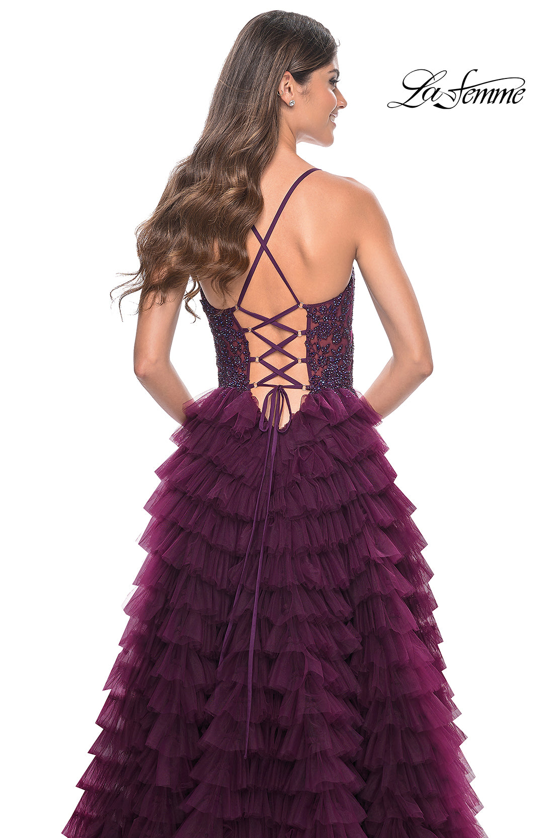 La-Femme-32128-Sweetheart-Neckline-Lace-up-Back-High-Slit-Lace-Tulle-Ball-Gowns-Dark-Berry-Evening-Dress-B-Chic-Fashions-Prom-Dress