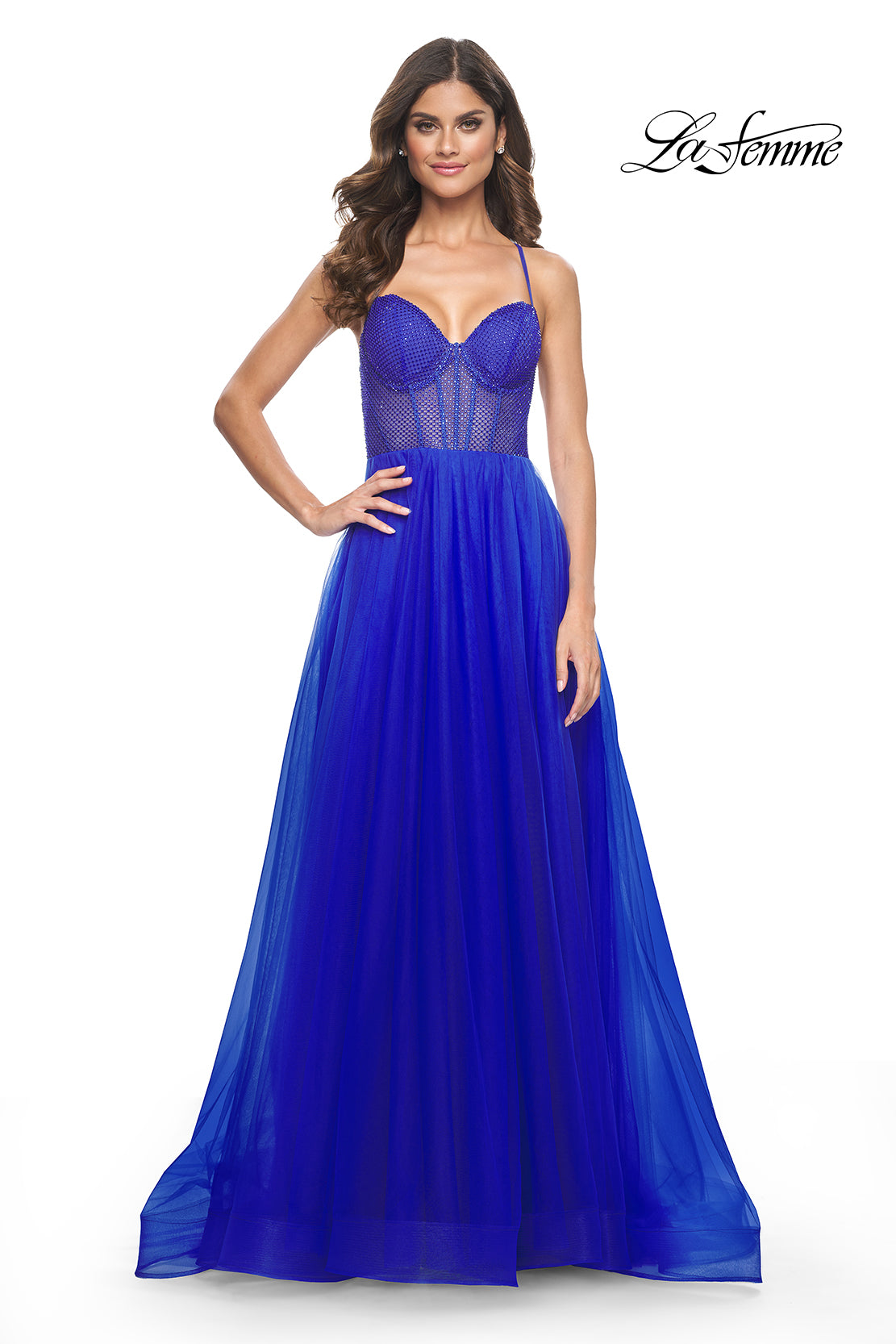 La-Femme-32135-Sweetheart-Neckline-Criss-Cross-Back-High-Slit-Fishnet-Tulle-A-Line-Royal-Blue-Evening-Dress-B-Chic-Fashion-Prom-Dress