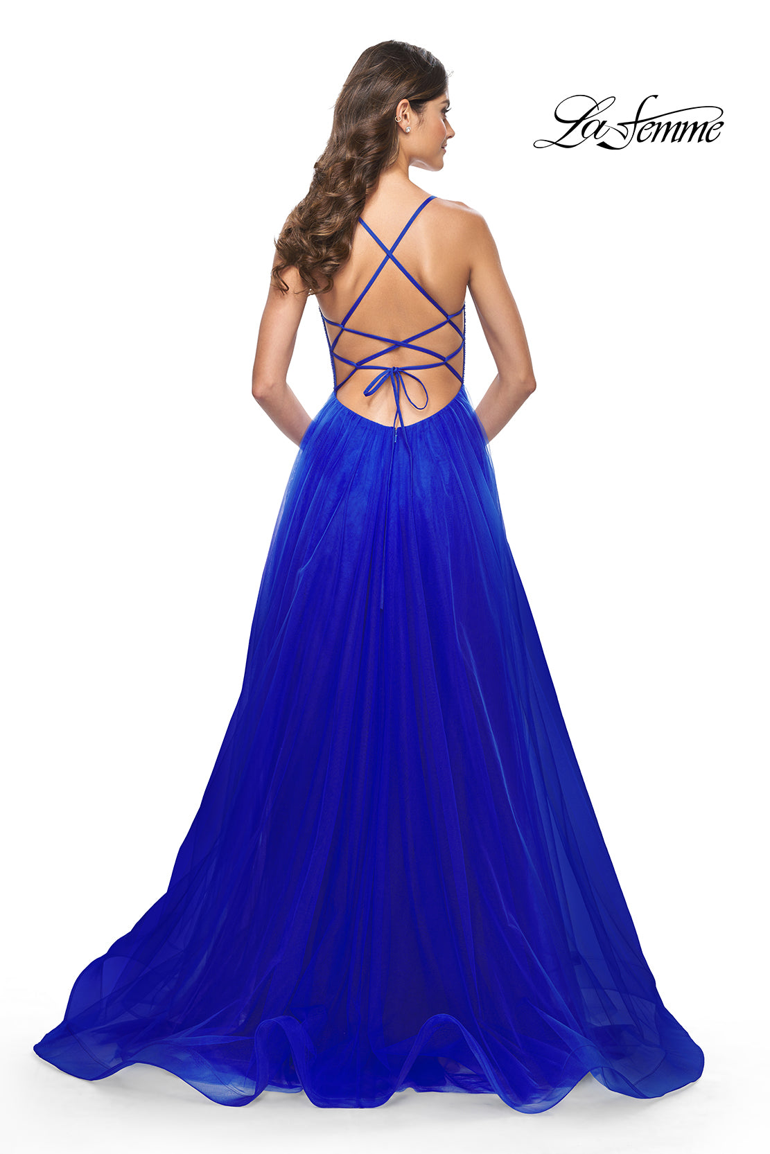 La-Femme-32135-Sweetheart-Neckline-Criss-Cross-Back-High-Slit-Fishnet-Tulle-A-Line-Royal-Blue-Evening-Dress-B-Chic-Fashion-Prom-Dress