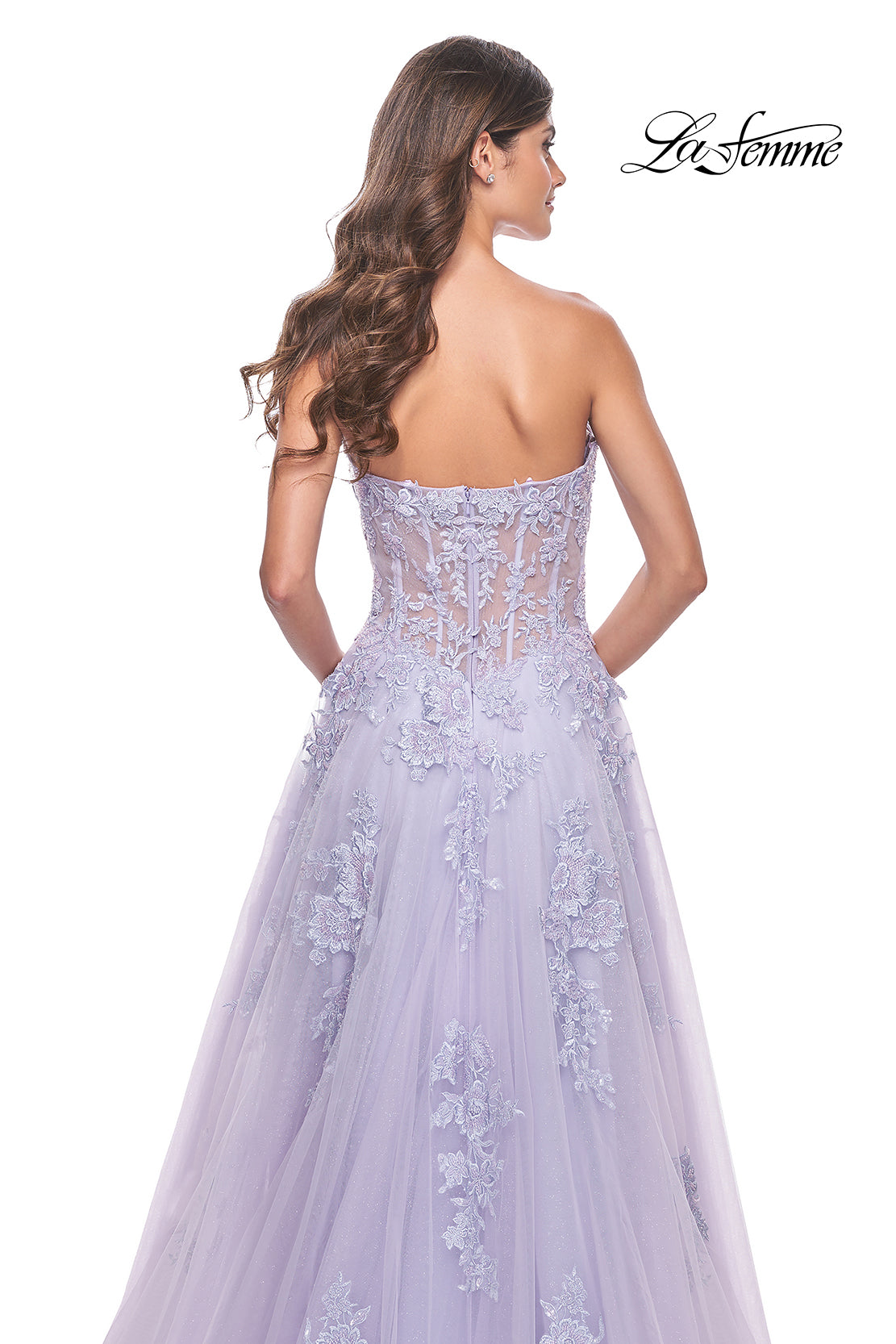 La-Femme-32145-Sweetheart-Neckline-Zipper-Back-High-Slit-Lace-Tulle-A-Line-Light-Periwinkle-Evening-Dress-B-Chic-Fashions-Prom-Dress