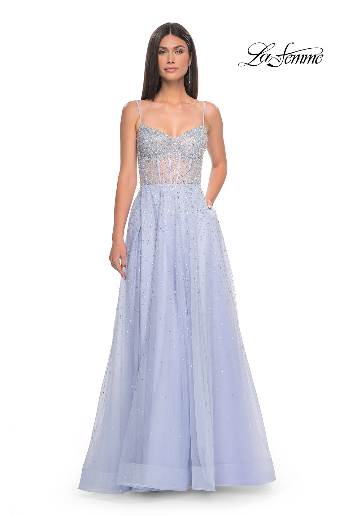 La-Femme-32146-Sweetheart-Neckline-Zipper-Back-High-Slit-HotStone-Tulle-A-Line-Light-Periwinkle-Evening-Dress-B-Chic-Fashions-Prom-Dress