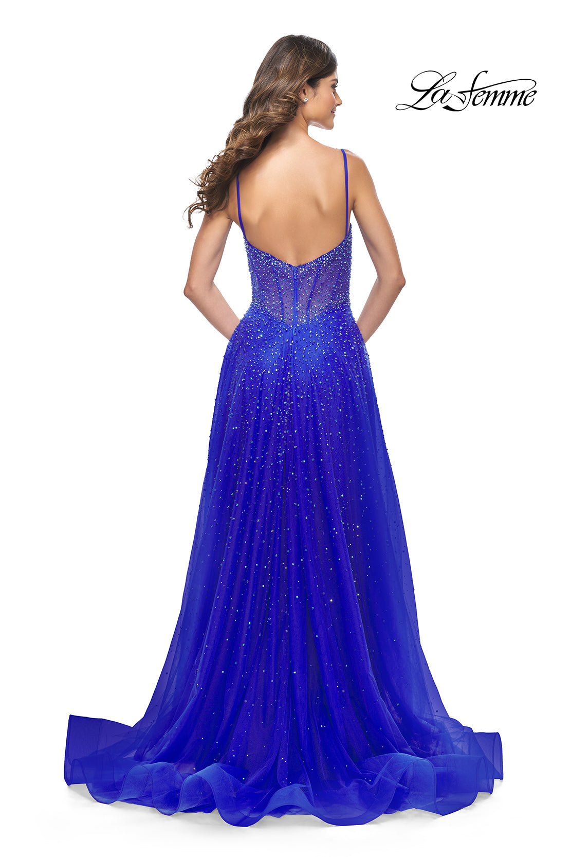 La-Femme-32146-Sweetheart-Neckline-Zipper-Back-High-Slit-HotStone-Tulle-A-Line-Royal-Blue-Evening-Dress-B-Chic-Fashions-Prom-Dress
