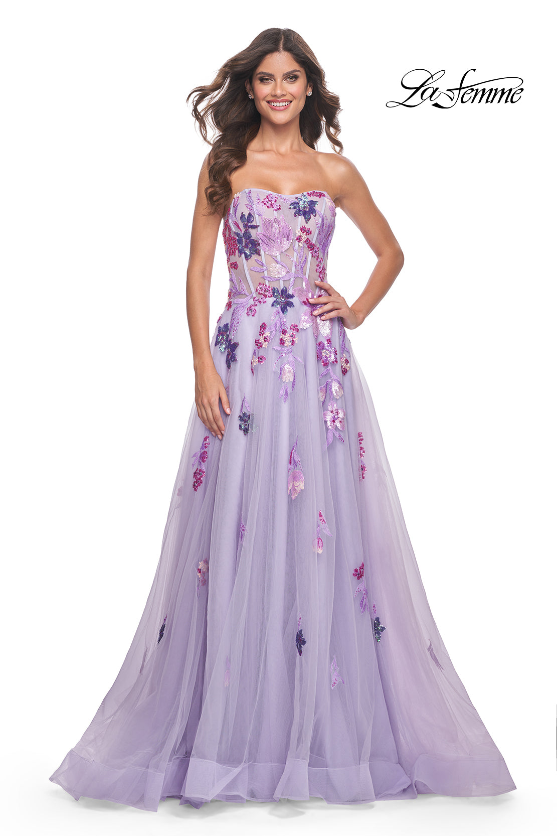 La-Femme-32156-Sweetheart-Neckline-Zipper-Back-High-Slit-Sequin-Floral-Tulle-A-Line-Lavender-Evening-Dress-B-Chic-Fashions-Prom-Dress