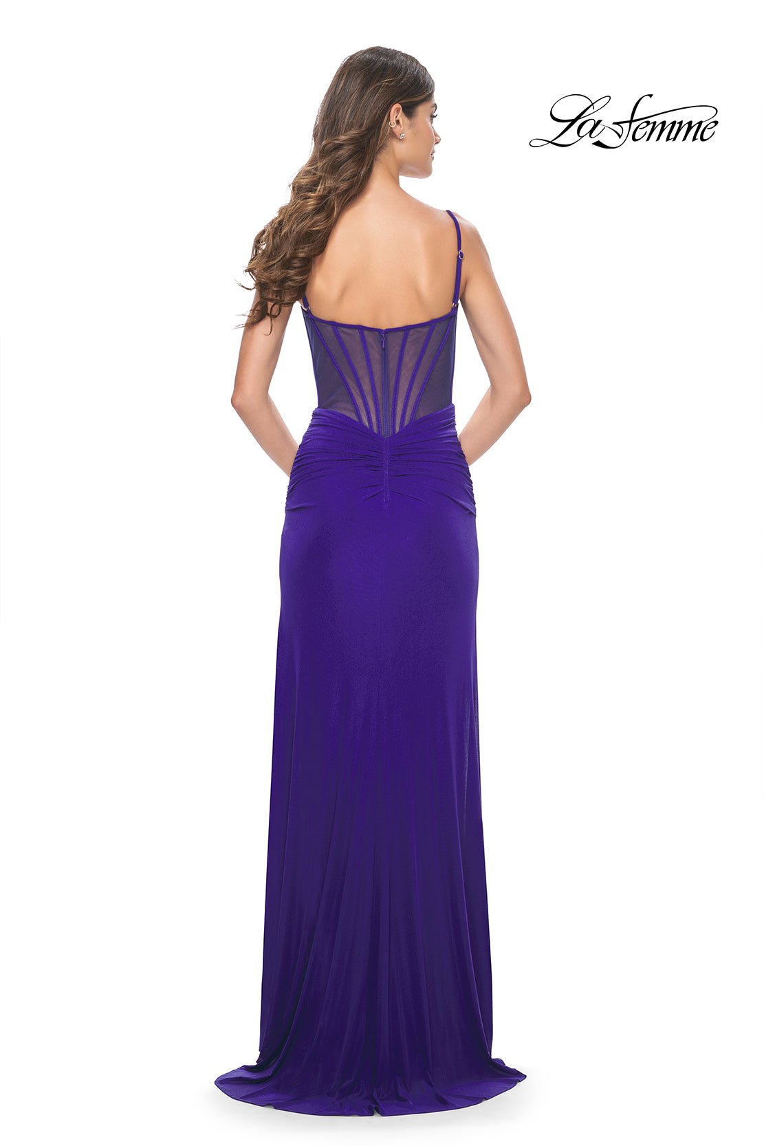 La-Femme-32212-Sweetheart-Neckline-Zipper-Back-High-Slit-Net-Jersey-Column-Fitted-Indigo-Evening-Dress-B-Chic-Fashion-Prom-Dress