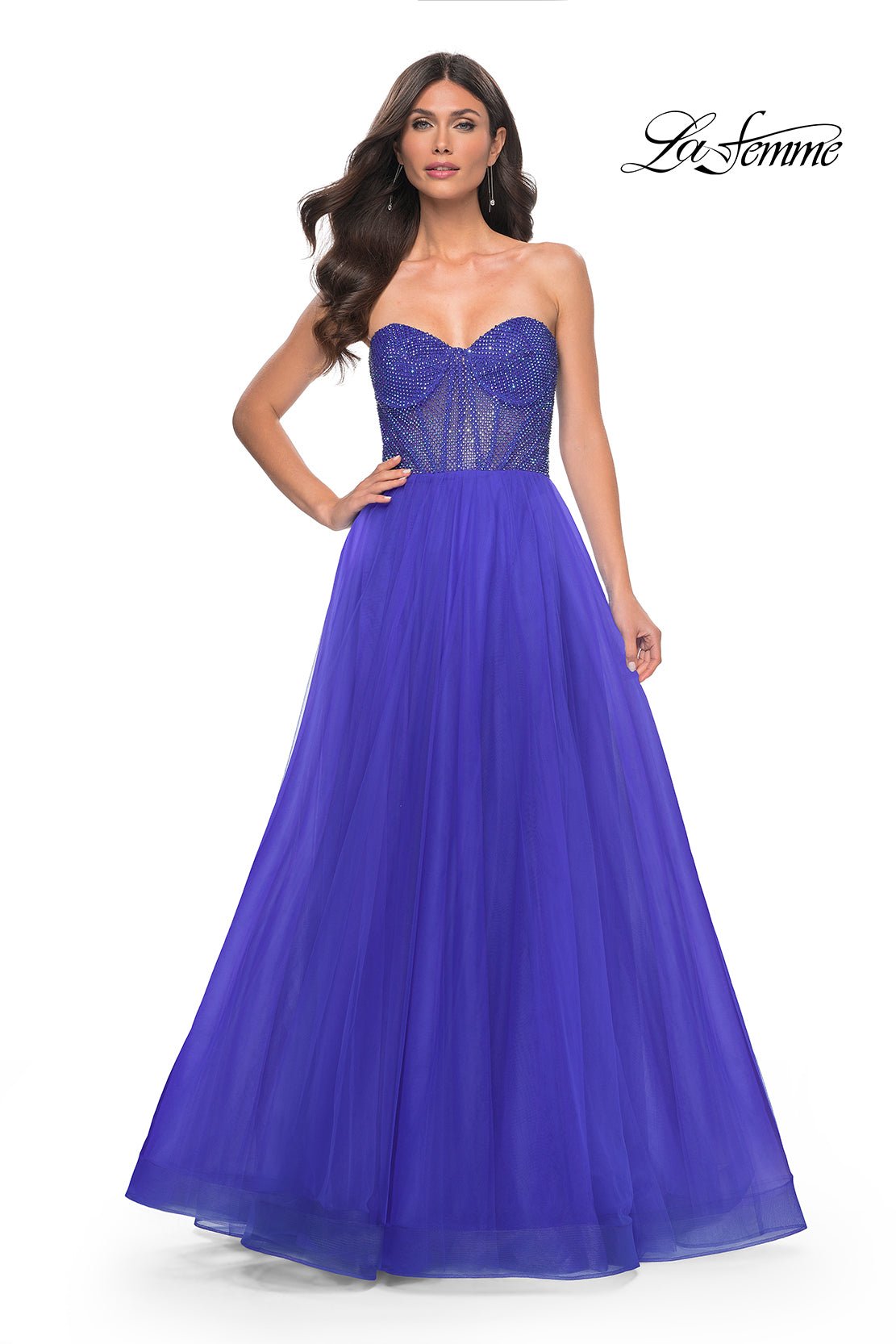 La-Femme-32216-Sweetheart-Neckline-Zipper-Back-High-Slit-Hot-Stone-Fishnet-Tulle-A-Line-Royal-Blue-Evening-Dress-B-Chic-Fashions-Prom-Dress