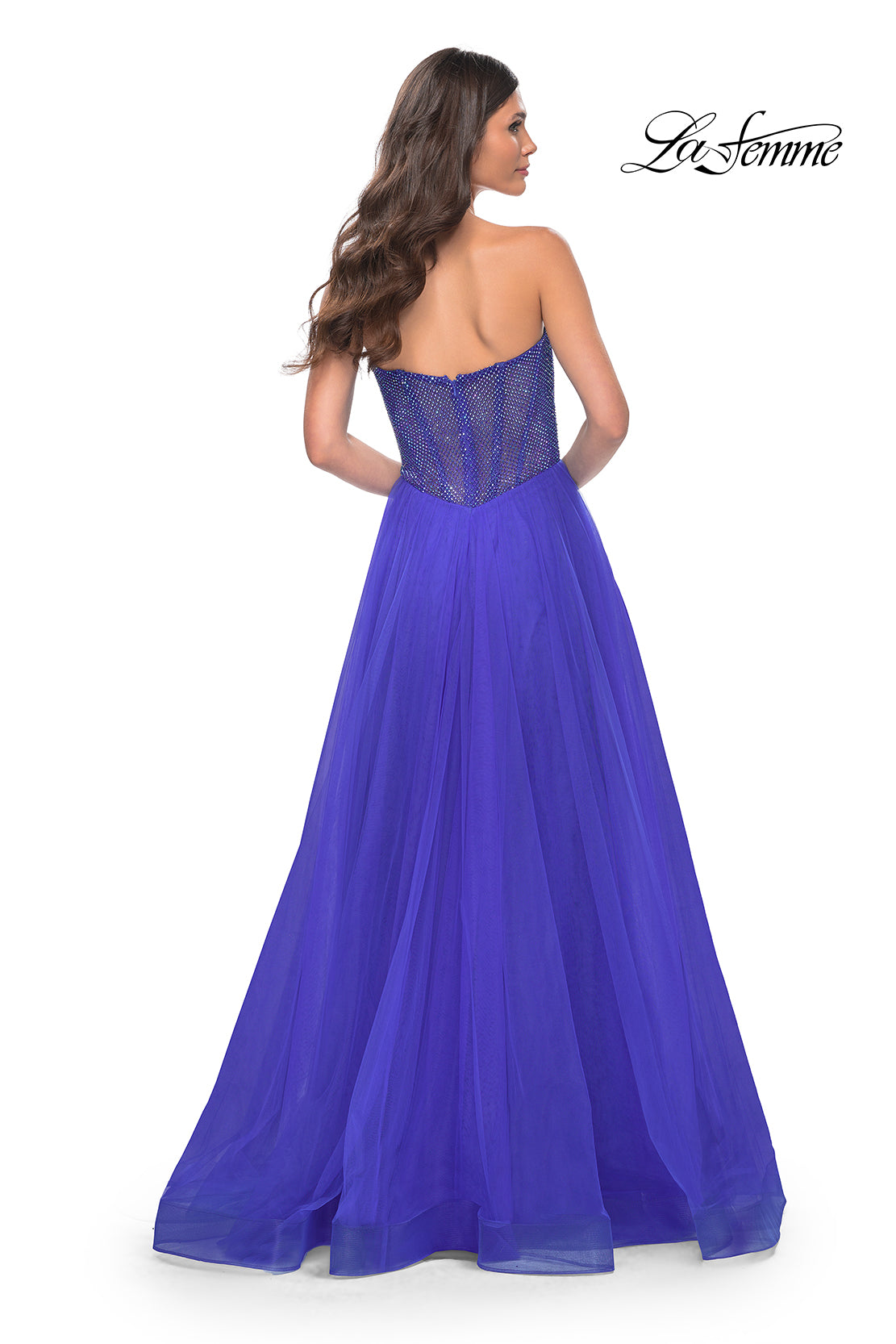 La-Femme-32216-Sweetheart-Neckline-Zipper-Back-High-Slit-Hot-Stone-Fishnet-Tulle-A-Line-Royal-Blue-Evening-Dress-B-Chic-Fashions-Prom-Dress