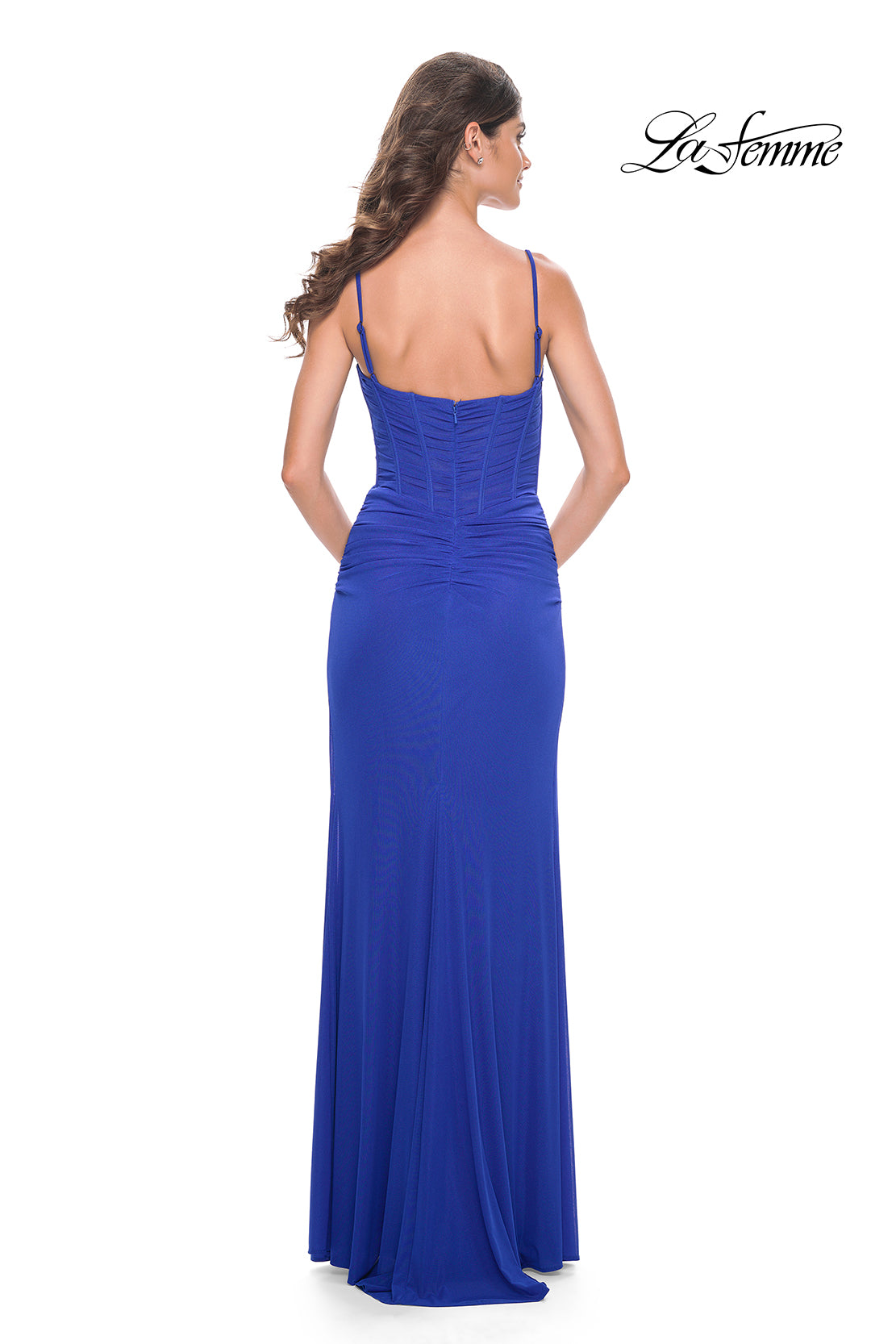 La-Femme-32239-V-Neck-Neckline-Zipper-Back-High-Slit-Net-Jersey-Fitted-Royal-Blue-Evening-Dress-B-Chic-Fashions-Prom-Dress