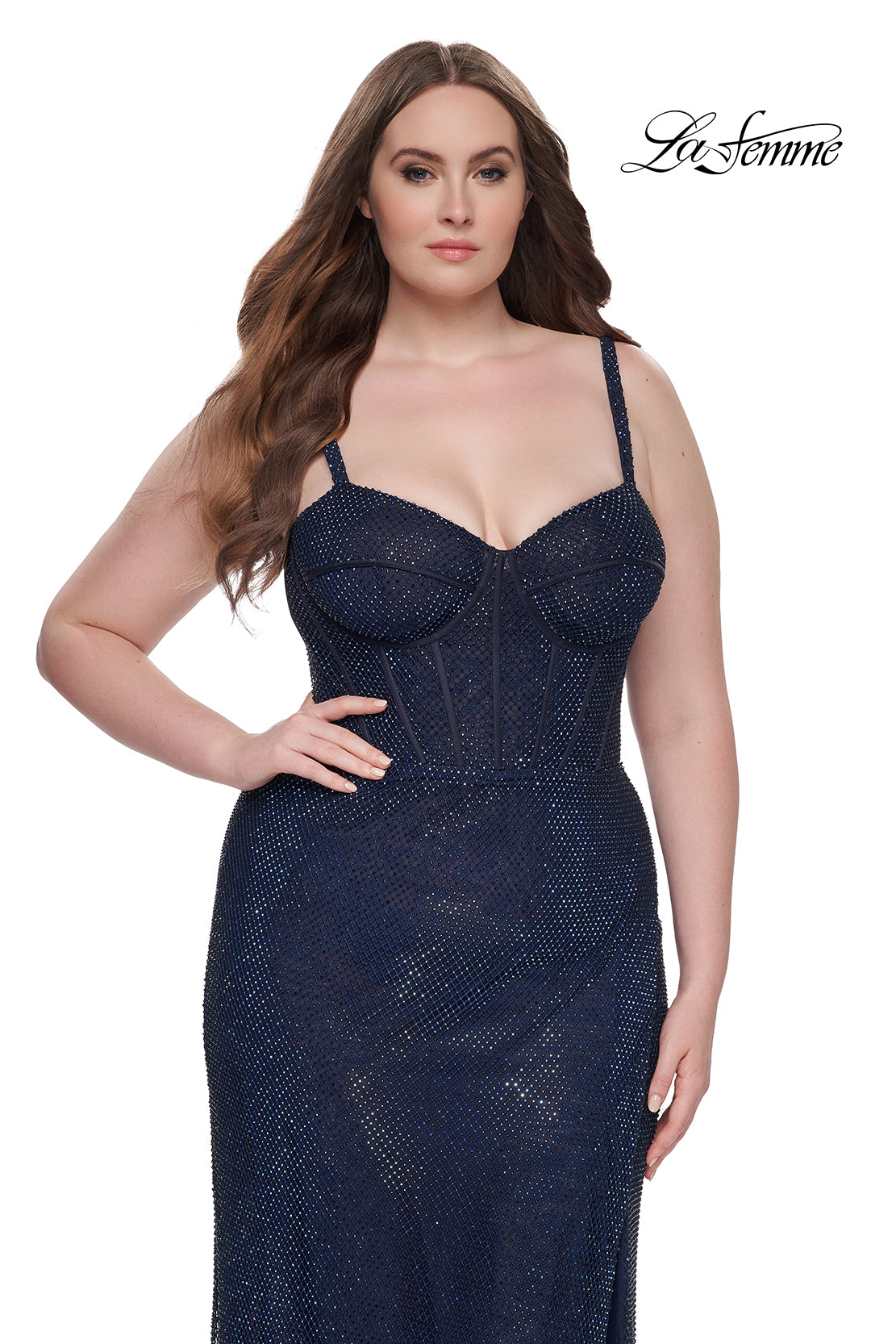 La-Femme-32243-Sweetheart-Neckline-Lace-up-Back-High-Slit-Fishnet-Hot-Stone-Column-Fitted-Navy-Evening-Dress-B-Chic-Fashions-Prom-Dress