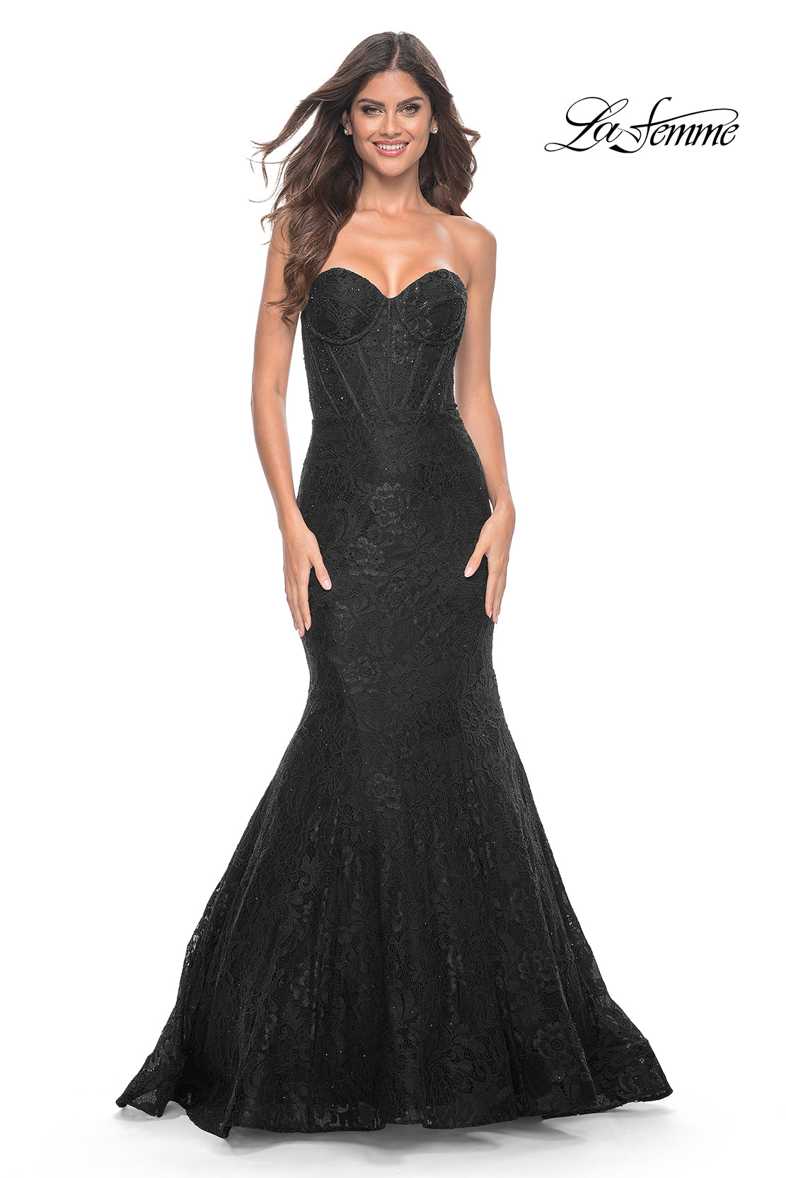 La-Femme-32249-Sweetheart-Neckline-Zipper-Back-Corset-Lace-Mermaid-Fitted-Black-Evening-Dress-B-Chic-Fashions-Prom-Dress