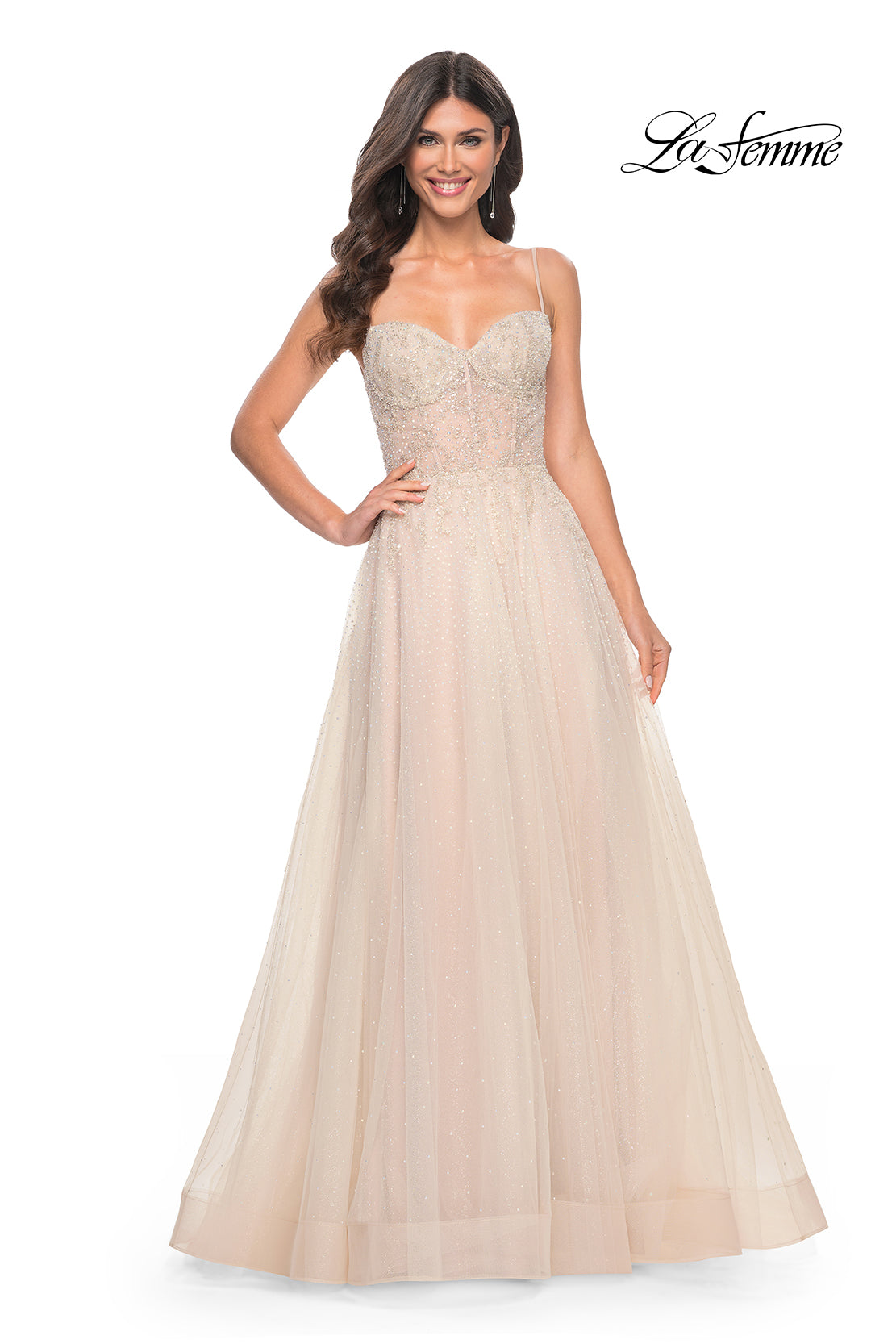 La-Femme-32271-Sweetheart-Neckline-Zipper-Back-High-Slit-Beaded-A-Line-Champagne-Evening-Dress-B-Chic-Fashions-Prom-Dress
