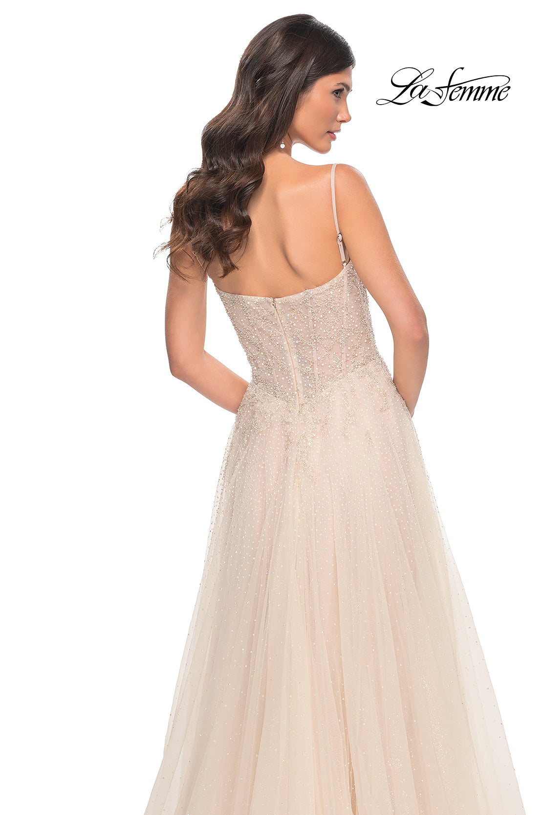 La-Femme-32271-Sweetheart-Neckline-Zipper-Back-High-Slit-Beaded-A-Line-Champagne-Evening-Dress-B-Chic-Fashions-Prom-Dress