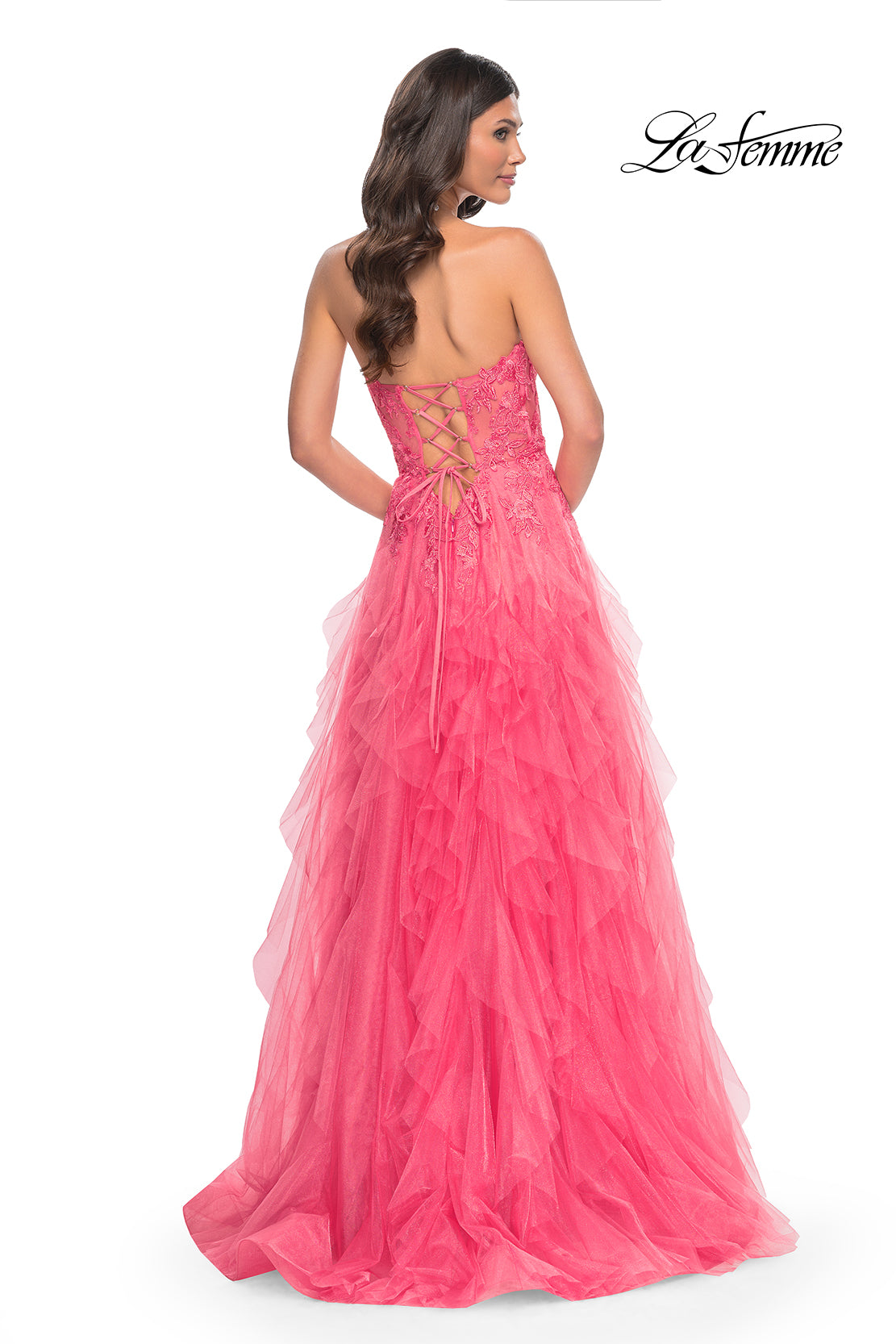 La-Femme-32286-Sweetheart-Neckline-Lace-up-Back-High-Slit-Lace-Tulle-A-Line-Coral-Evening-Dress-B-Chic-Fashions-Prom-Dress