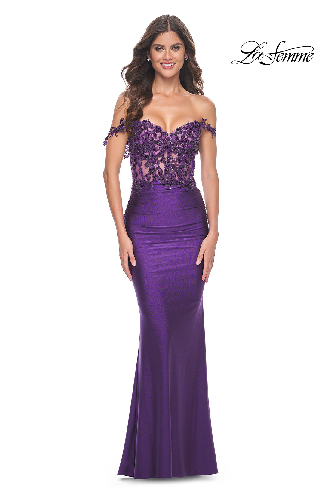 La-Femme-32302-Sweetheart-Neckline-Zipper-Back-Corset-Lace-Jersey-Fitted-Royal-Purple-Evening-Dress-B-Chic-Fashions-Prom-Dress