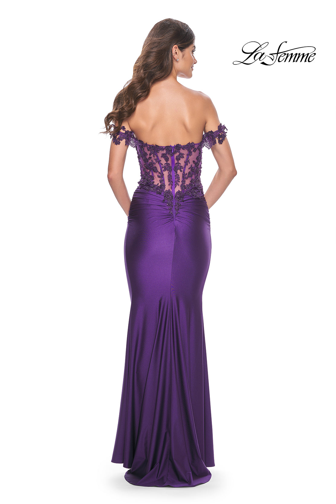 La-Femme-32302-Sweetheart-Neckline-Zipper-Back-Corset-Lace-Jersey-Fitted-Royal-Purple-Evening-Dress-B-Chic-Fashions-Prom-Dress