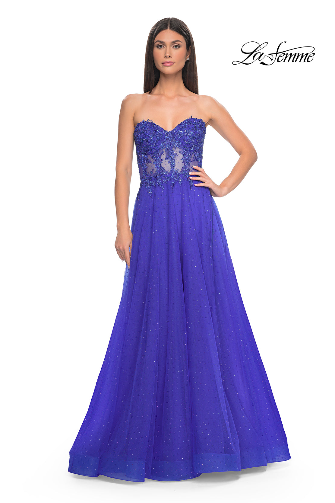La-Femme-32313-Sweetheart-Neckline-Zipper-Back-High-Slit-Lace-Tulle-A-Line-Royal-Blue-Evening-Dress-B-Chic-Fashions-Prom-Dress