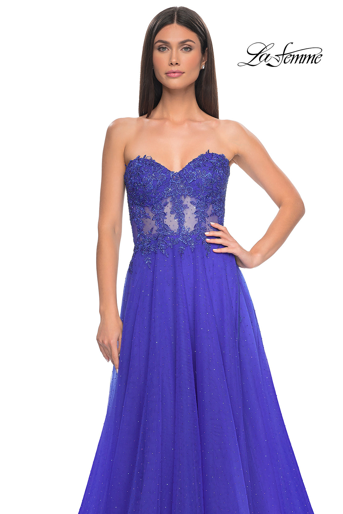 La-Femme-32313-Sweetheart-Neckline-Zipper-Back-High-Slit-Lace-Tulle-A-Line-Royal-Blue-Evening-Dress-B-Chic-Fashions-Prom-Dress