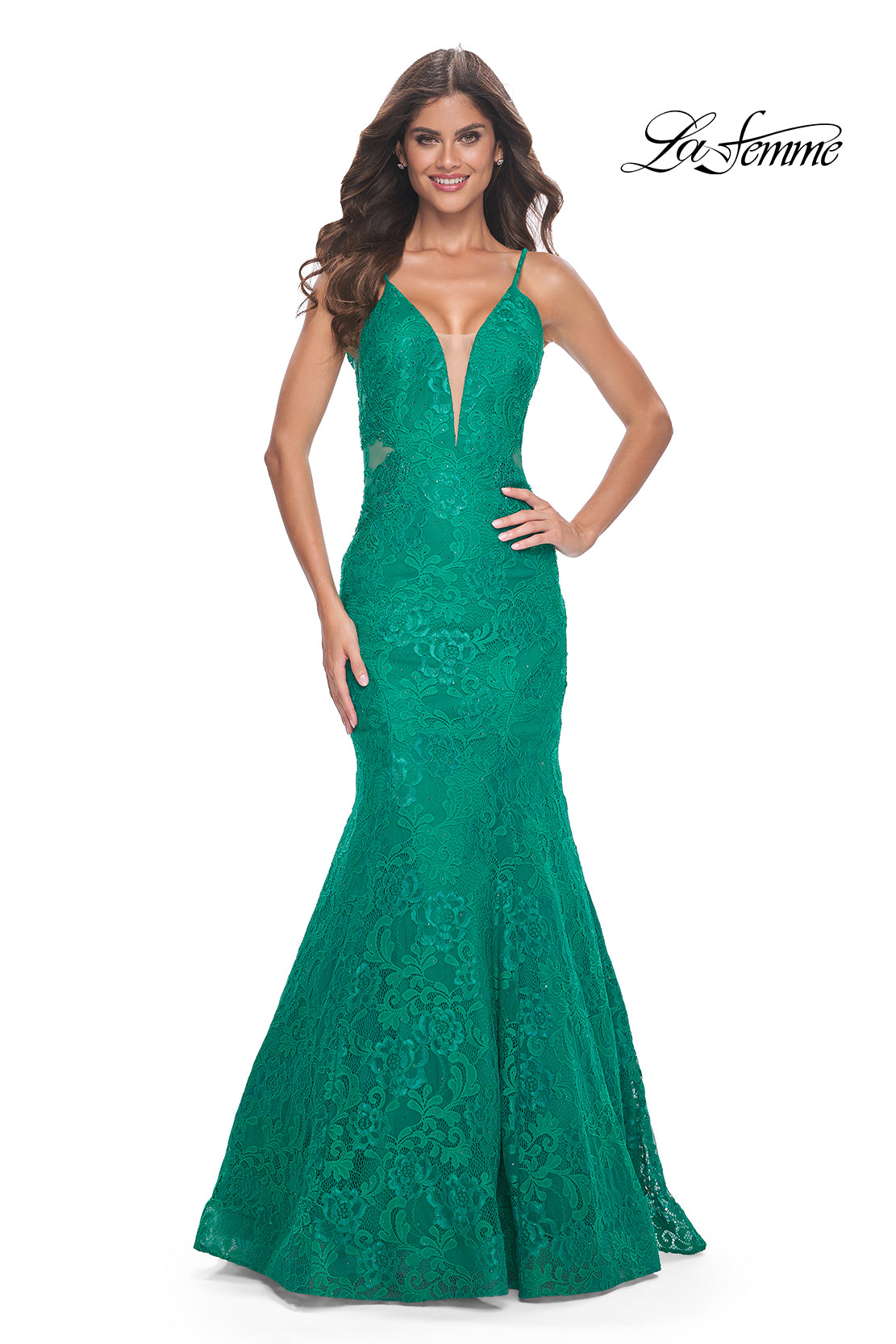 La-Femme-32315-Plunging-Neckline-Low-Back-Corset-Lace-Mermaid-Fitted-Jade-Evening-Dress-B-Chic-Fashions-Prom-Dress