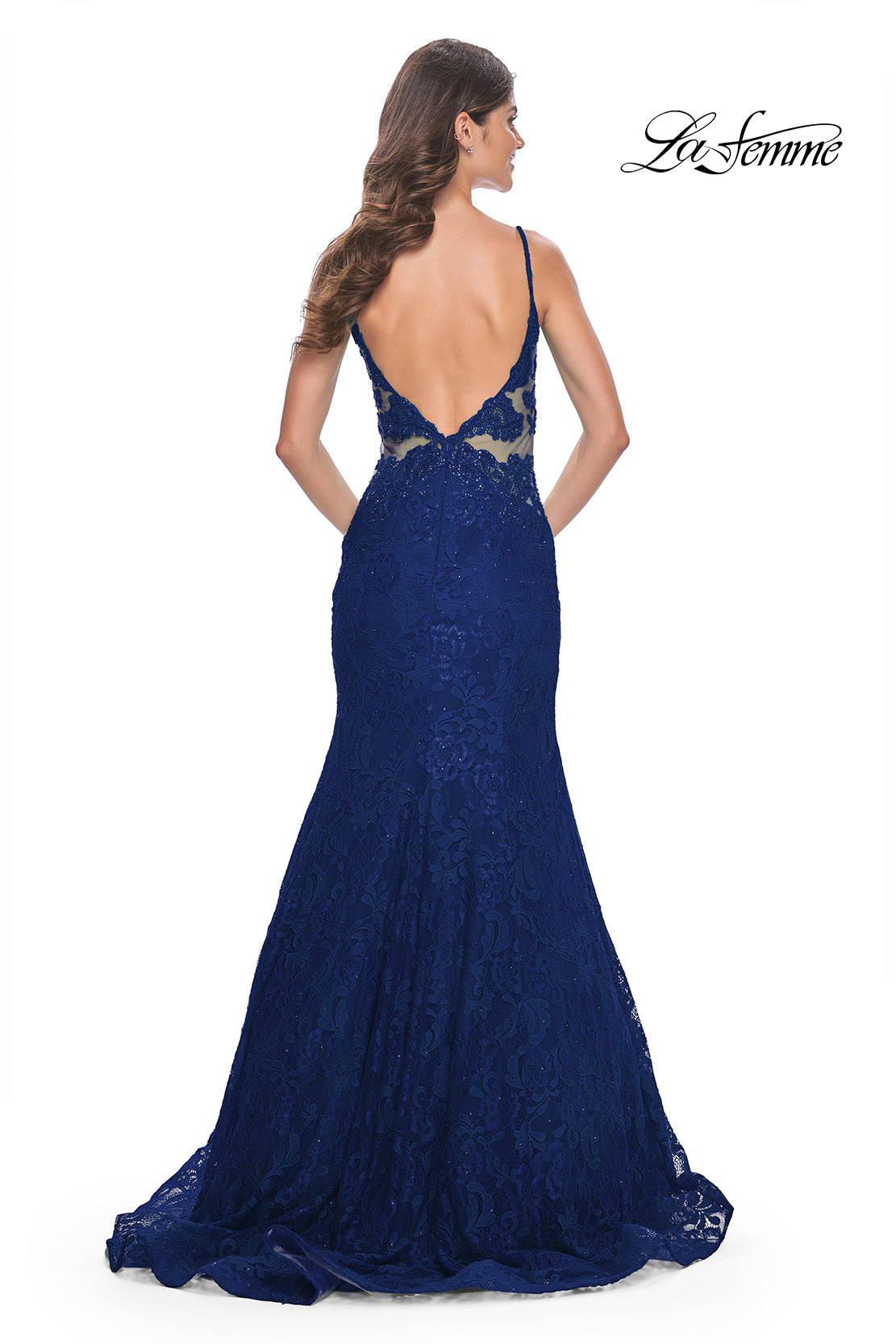 low back fitted dress Atria 7018H Stunning fitted dress, Made in the USA! Stretch-jersey fabric, this low-back gown is flattering and sexy Steel / L main image 0
