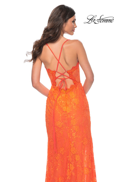 La-Femme-32441-Sweetheart-Neckline-Lace-up-Back-High-Slit-Lace-Fitted-Bright-Orange-Evening-Dress-B-Chic-Fashions-Prom-Dress