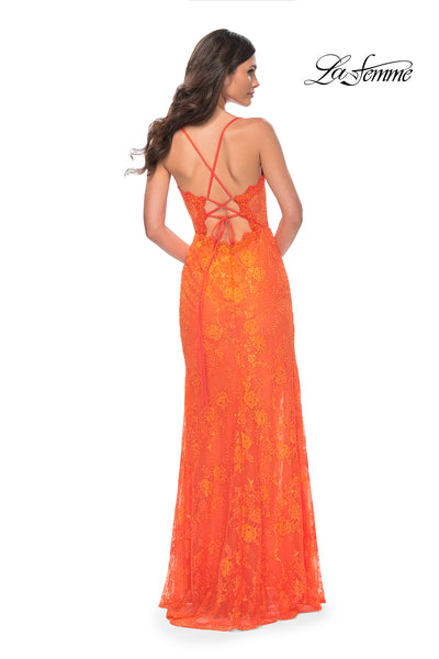 La-Femme-32441-Sweetheart-Neckline-Lace-up-Back-High-Slit-Lace-Fitted-Bright-Orange-Evening-Dress-B-Chic-Fashions-Prom-Dress