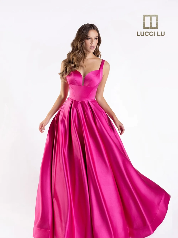 Lucci-Lu-1259-Plunging-Sweetheart-Neckline-Open-Back-Pockets-Satin-Ball-Gowns-Fuchsia-Evening-Dress-B-Chic-Fashions-Prom-Dress