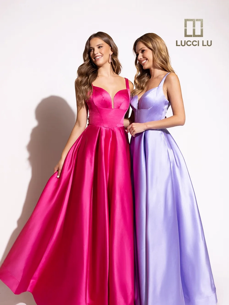 Lucci-Lu-1259-Plunging-Sweetheart-Neckline-Open-Back-Pockets-Satin-Ball-Gowns-Lilac-Fuchsia-Evening-Dress-B-Chic-Fashions-Prom-Dress