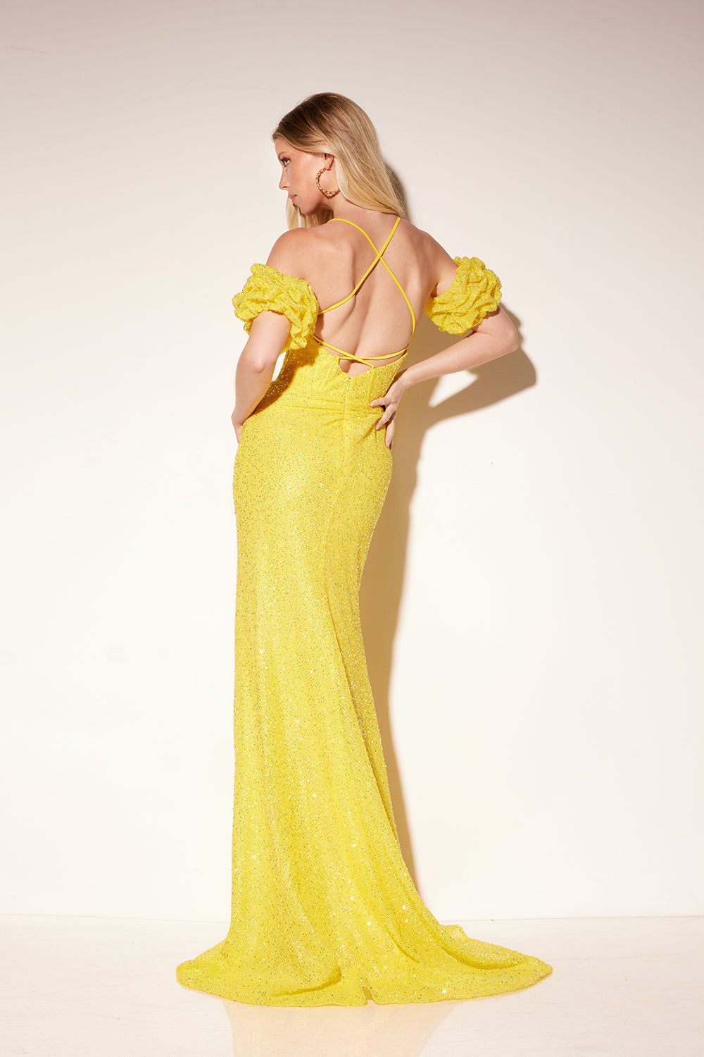 Lucci-Lu-1302-Sweetheart-Neckline-Open-Back-High-Slit-Sequins-Fit-N-Flare-Yellow-Evening-Dress-B-Chic-Fashions-Prom-Dress
