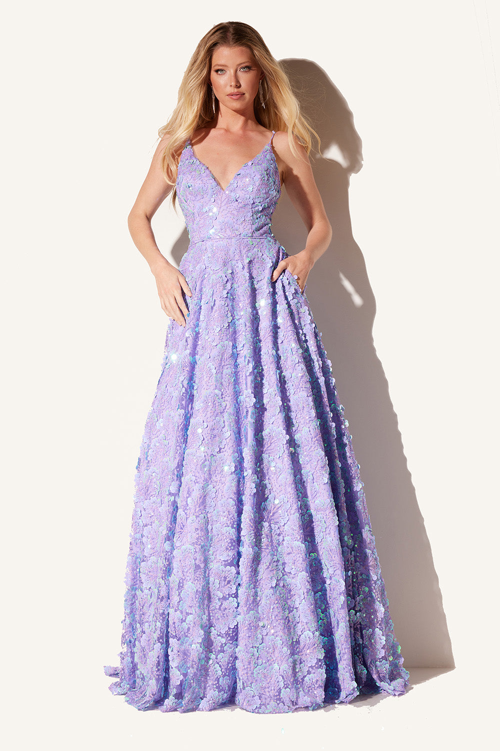 Lucci-Lu-1325-V-Neck-Neckline-Open-Back-High-Slit-Embroidered-Tulle-A-Line-Lilac-Evening-Dress-B-Chic-Fashions-Prom-Dress