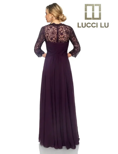 Lucci-Lu-28604W-Sweetheart-Neckline-Zipper-Back-Sweep-Train-Lace-Chiffon-A-Line-Plum-Evening-Dress-B-Chic-Fashions-Prom-Dress