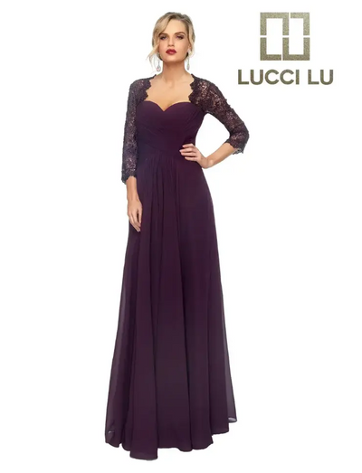 Lucci-Lu-28604W-Sweetheart-Neckline-Zipper-Back-Sweep-Train-Lace-Chiffon-A-Line-Plum-Evening-Dress-B-Chic-Fashions-Prom-Dress